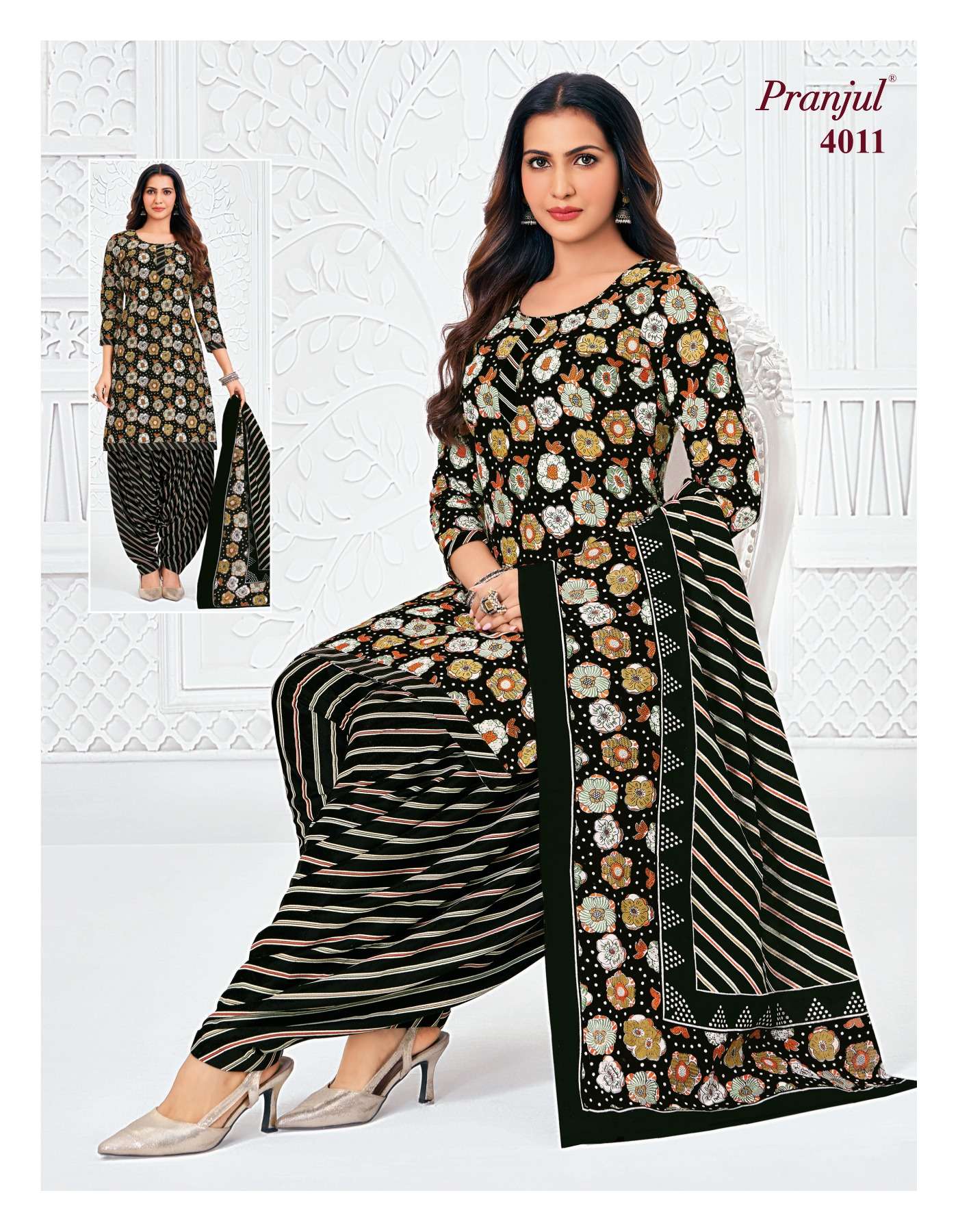PRANJUL FASHION PRIYANSHI VOL 40 COTTON PRINTED PATIYALA DRESS 