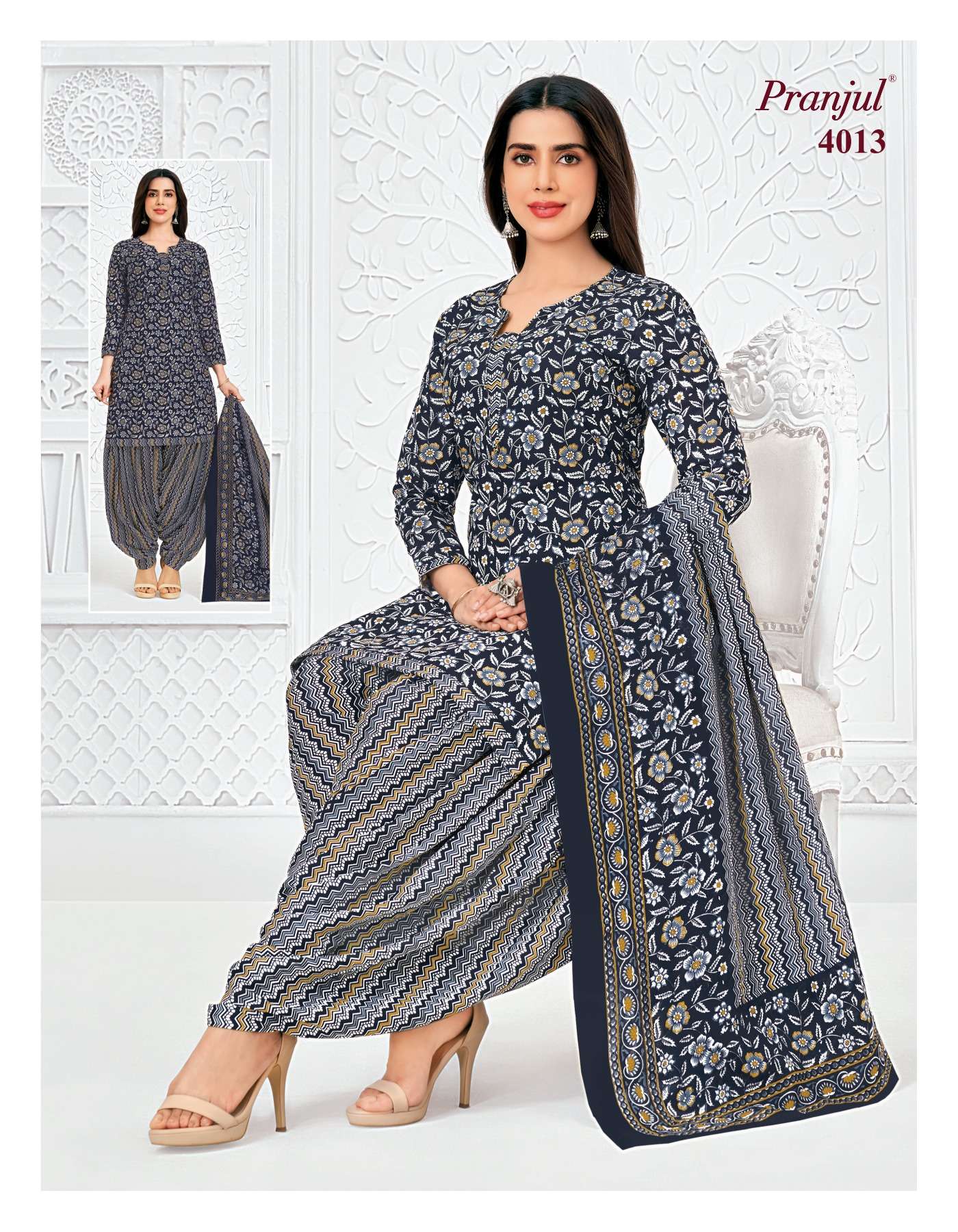 PRANJUL FASHION PRIYANSHI VOL 40 COTTON PRINTED PATIYALA DRESS 