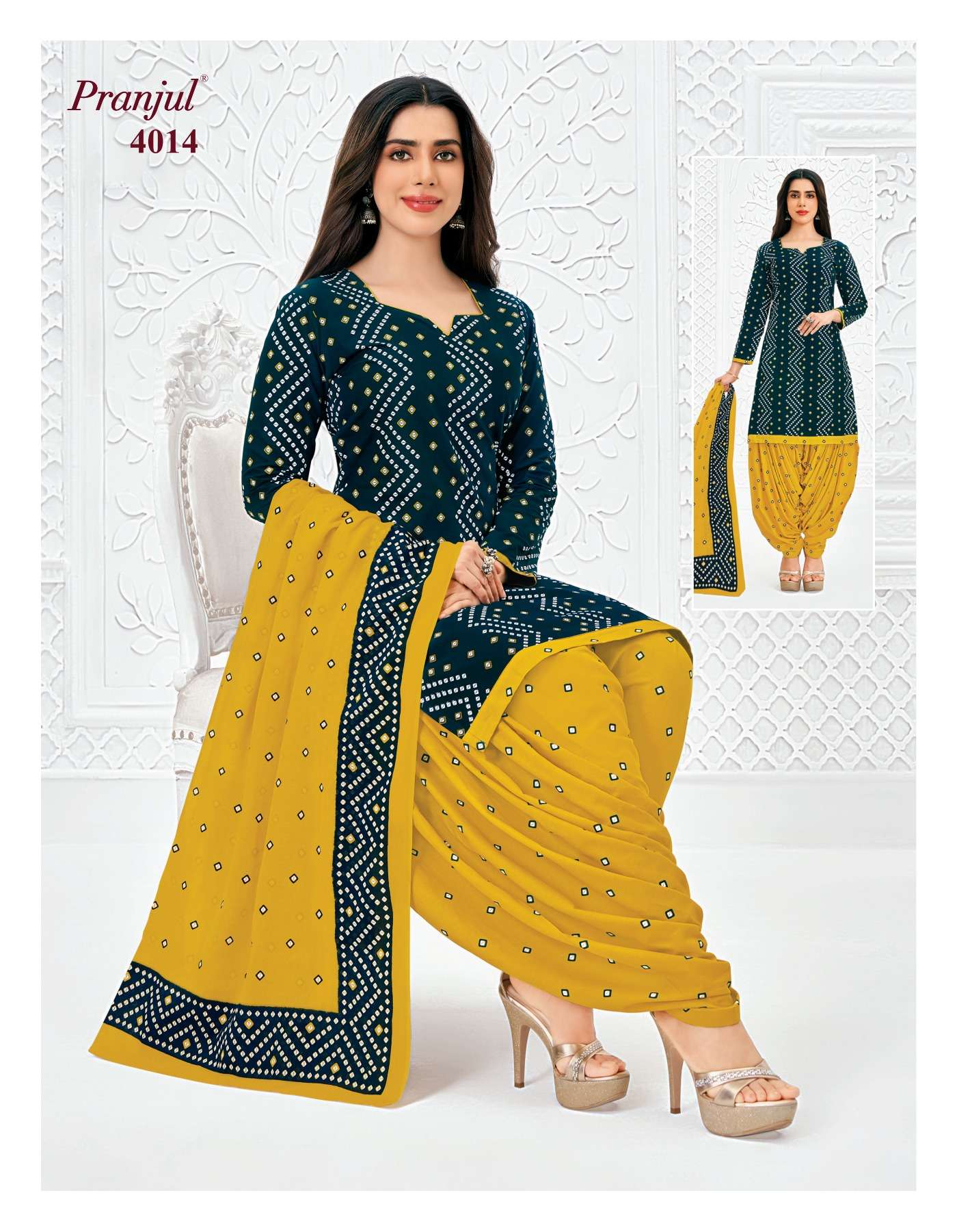 PRANJUL FASHION PRIYANSHI VOL 40 COTTON PRINTED PATIYALA DRESS 