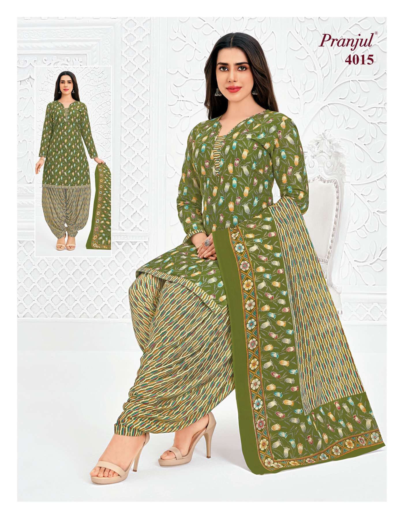 PRANJUL FASHION PRIYANSHI VOL 40 COTTON PRINTED PATIYALA DRESS 