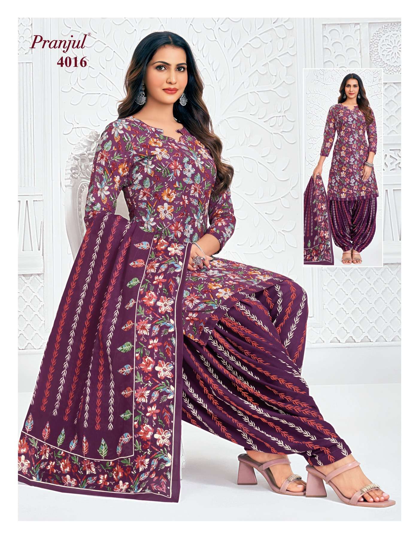 PRANJUL FASHION PRIYANSHI VOL 40 COTTON PRINTED PATIYALA DRESS 