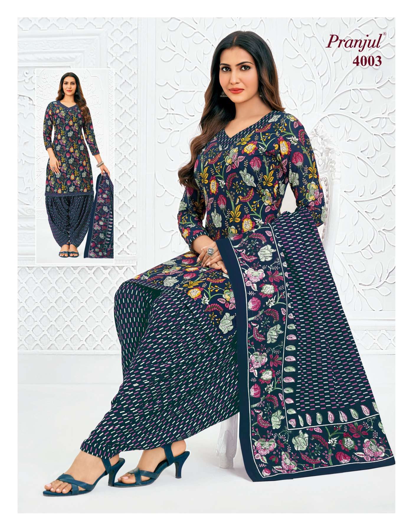 PRANJUL FASHION PRIYANSHI VOL 40 COTTON PRINTED PATIYALA DRESS 