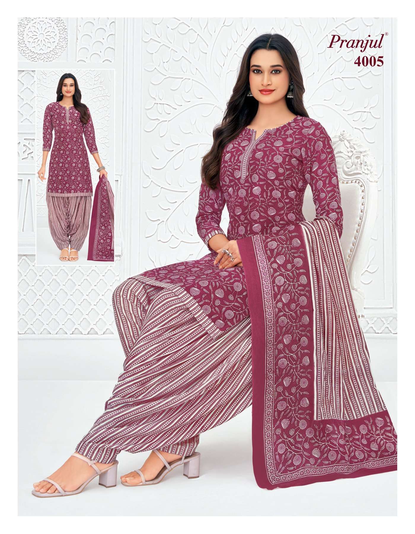 PRANJUL FASHION PRIYANSHI VOL 40 COTTON PRINTED PATIYALA DRESS 