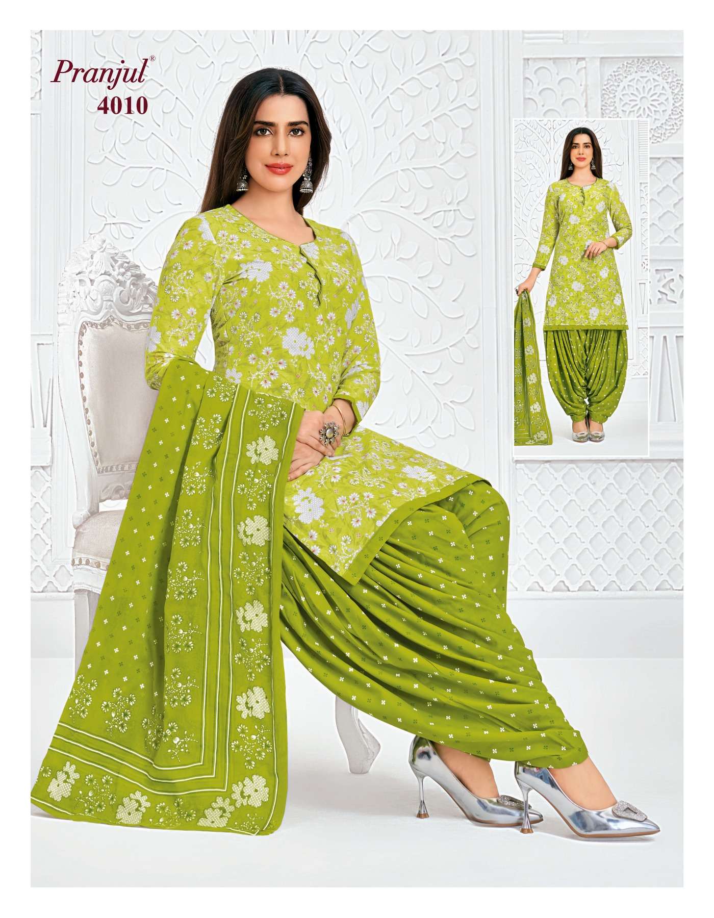 PRANJUL FASHION PRIYANSHI VOL 40 COTTON PRINTED PATIYALA DRESS 