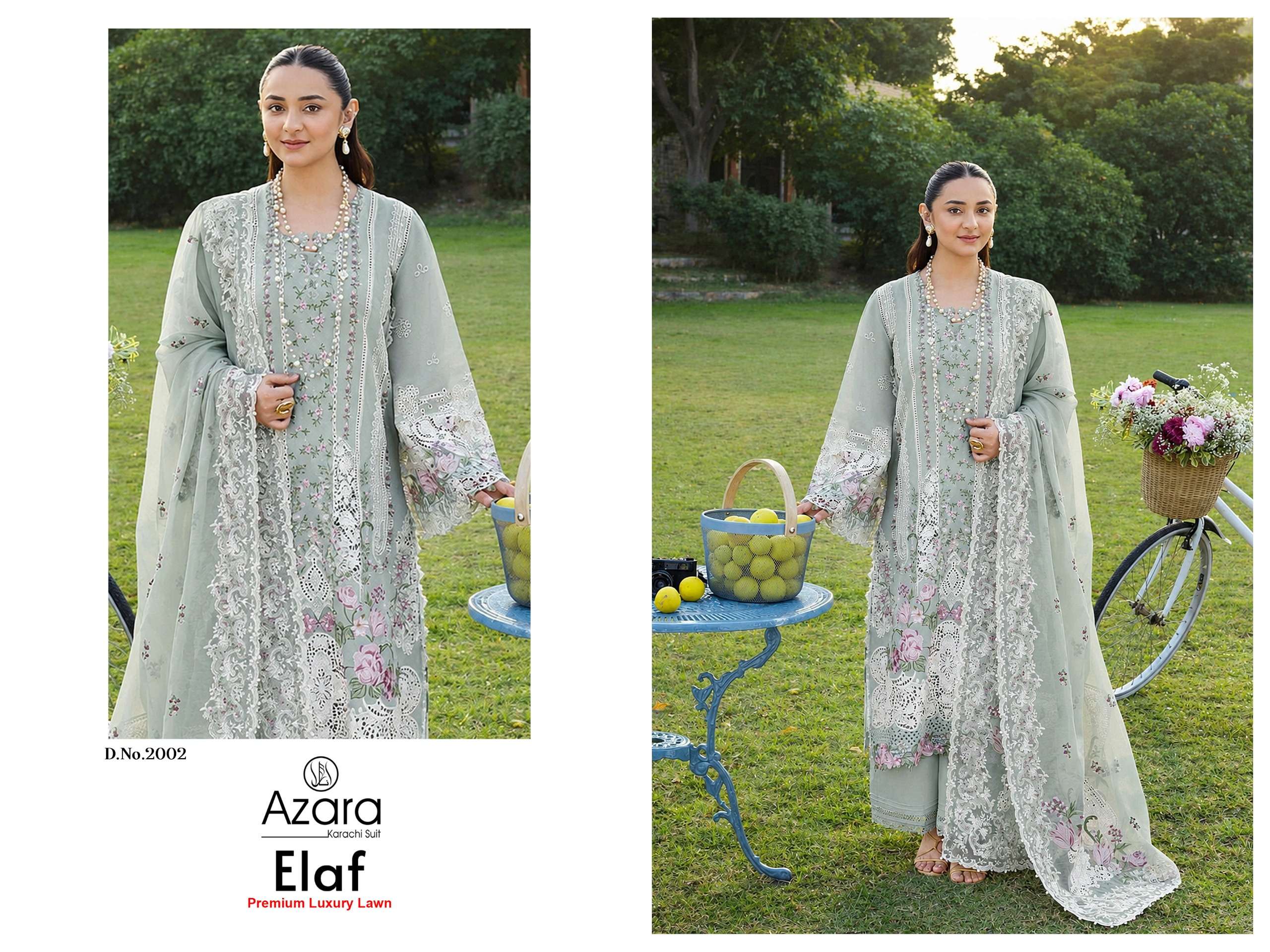 RADHIKA FASHION AZARA ELAF PREMIUM VOL 2 COTTON EMBROIDERY WORKS SUIT