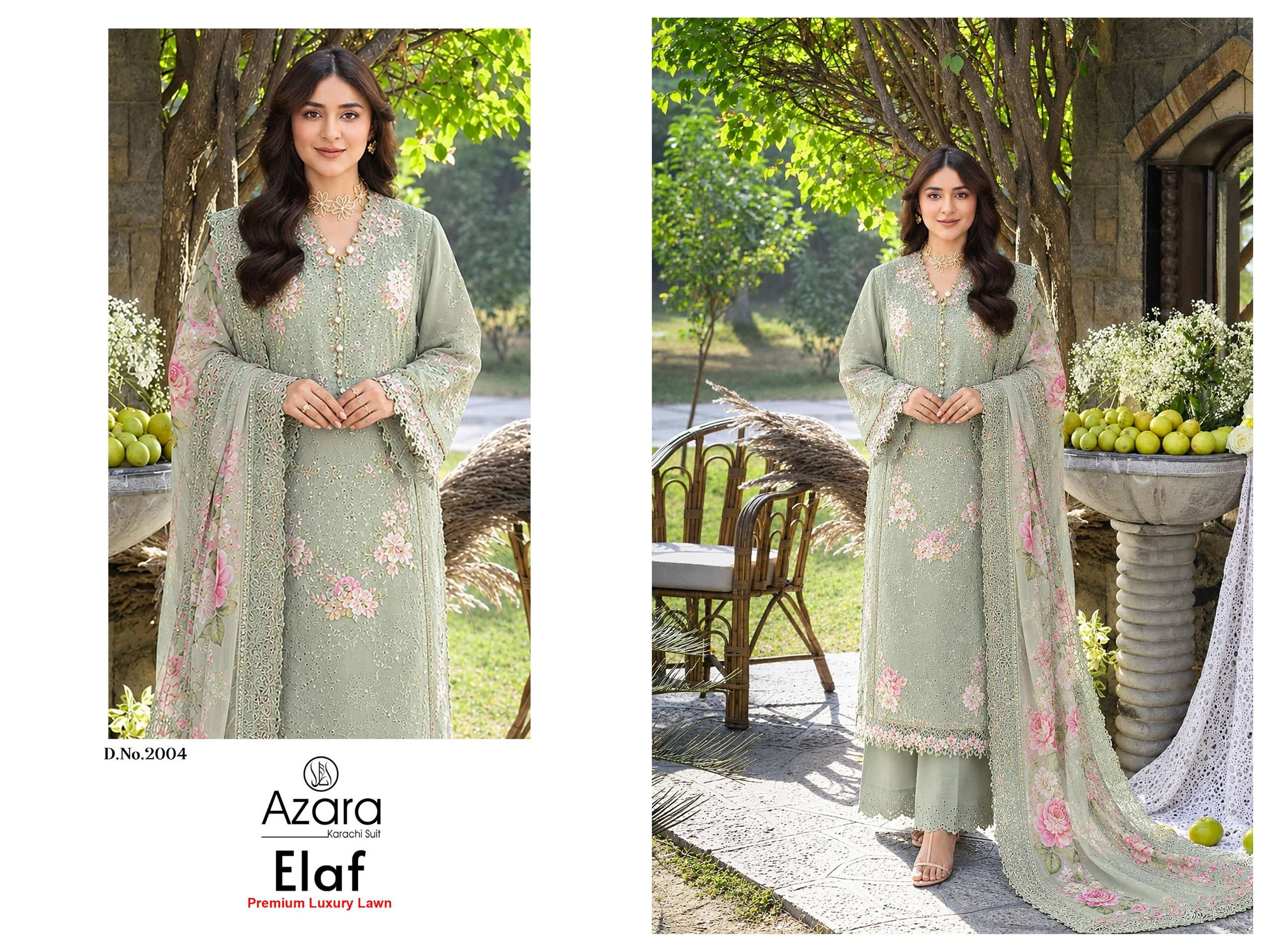 RADHIKA FASHION AZARA ELAF PREMIUM VOL 2 COTTON EMBROIDERY WORKS SUIT
