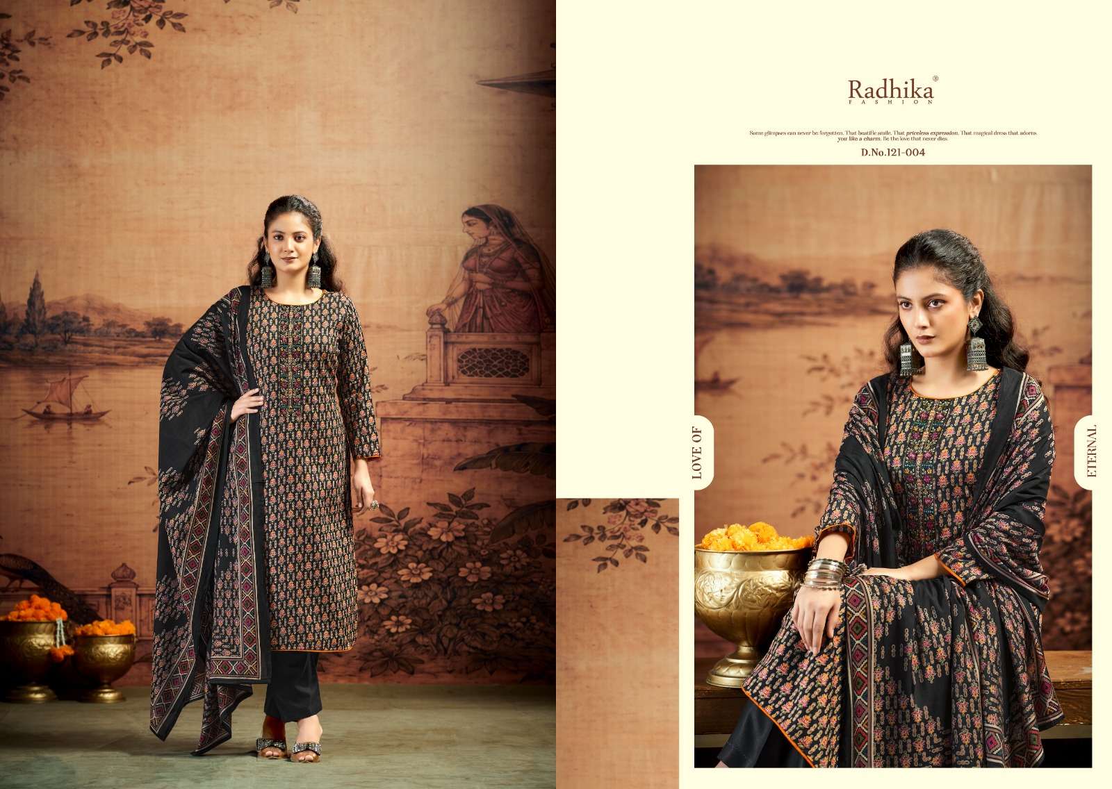 RADHIKA FASHION AZARA KALKI ADVANCE VOL 5 JAM SATIN PRINT WITH EMBROIDERY WORK SUIT