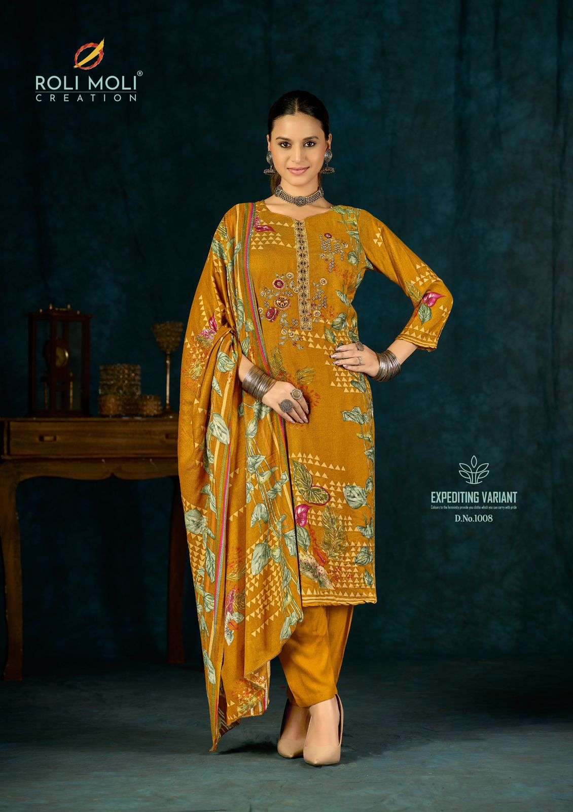 ROLI MOLI CREATION ALISA PASHMINA PRINT WITH FANCY EMBROIDERY WORK SUIT