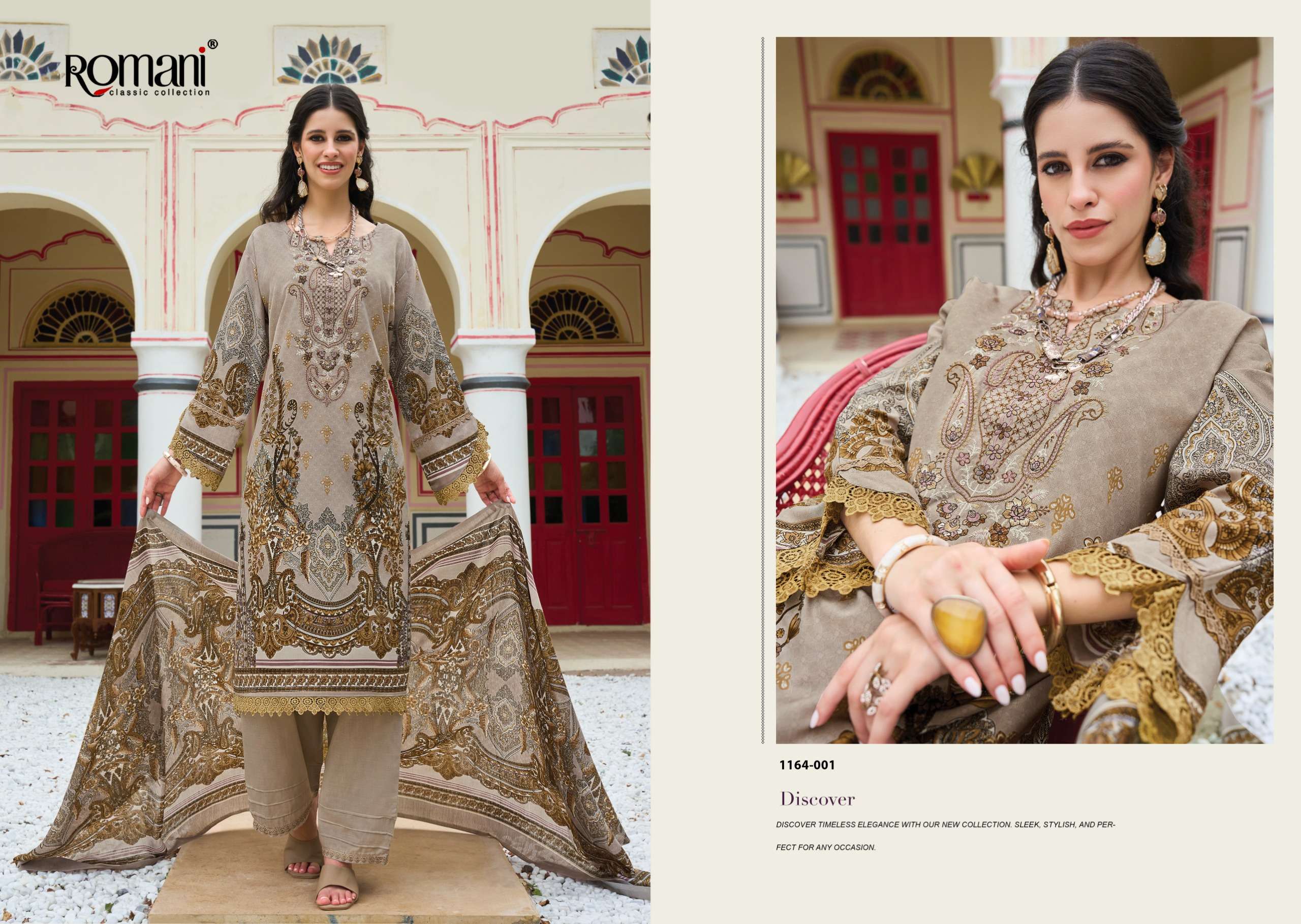 ROMANI AARZU VOL 37 COTTON DIGITAL PRINT WITH FANCY EMBROIDERIES WORK SUIT
