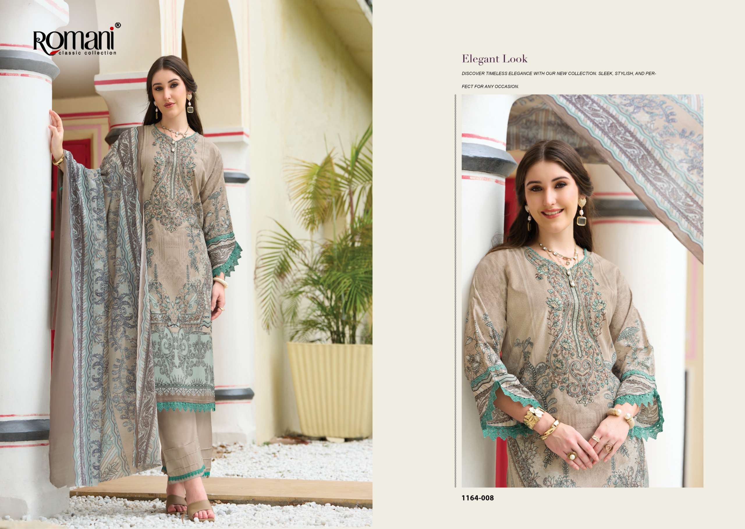 ROMANI AARZU VOL 37 COTTON DIGITAL PRINT WITH FANCY EMBROIDERIES WORK SUIT