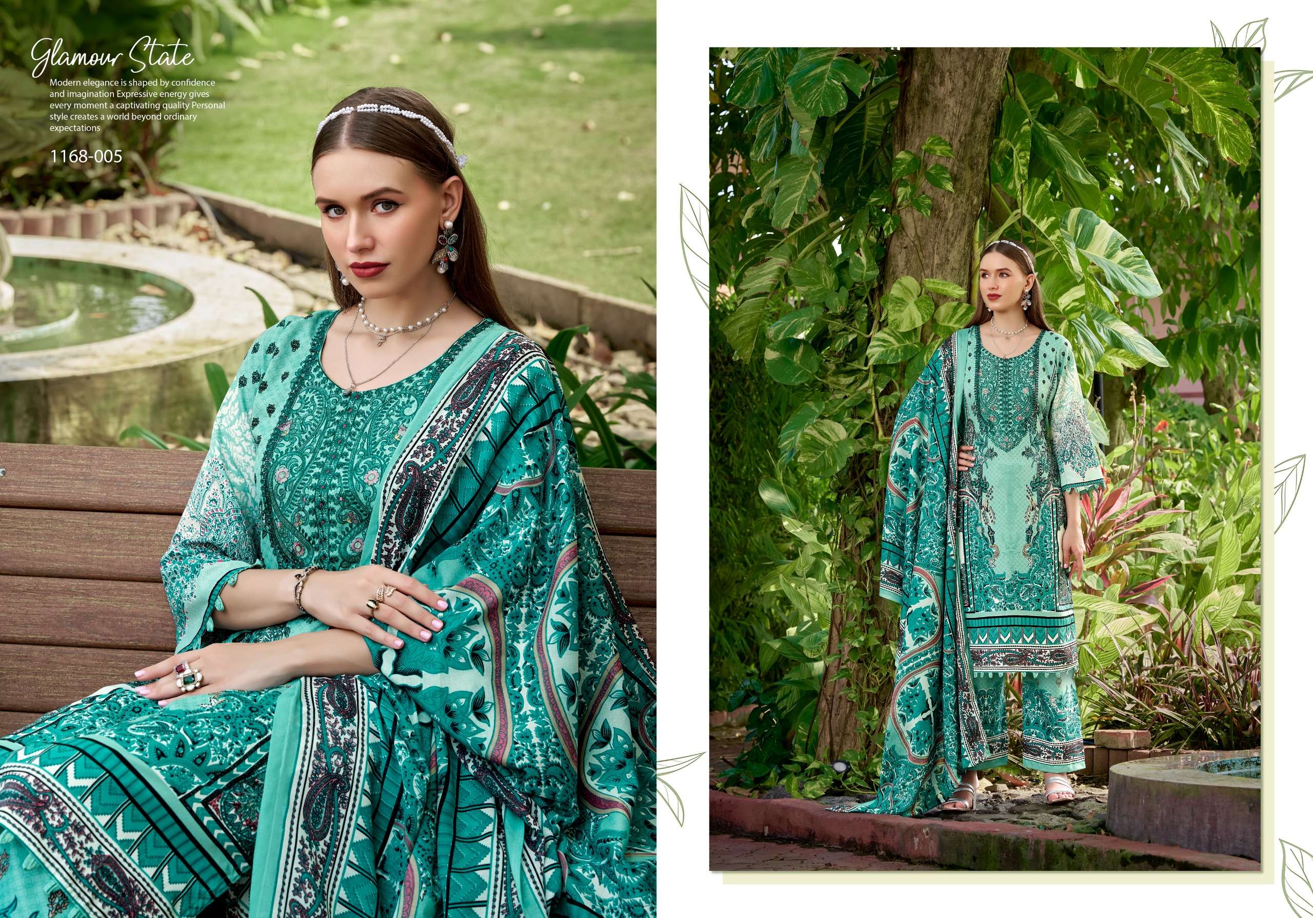 ROMANI MAHIRA VOL 12 COTTON DIGITAL PRINTS WITH FANCY WORK SUITS 