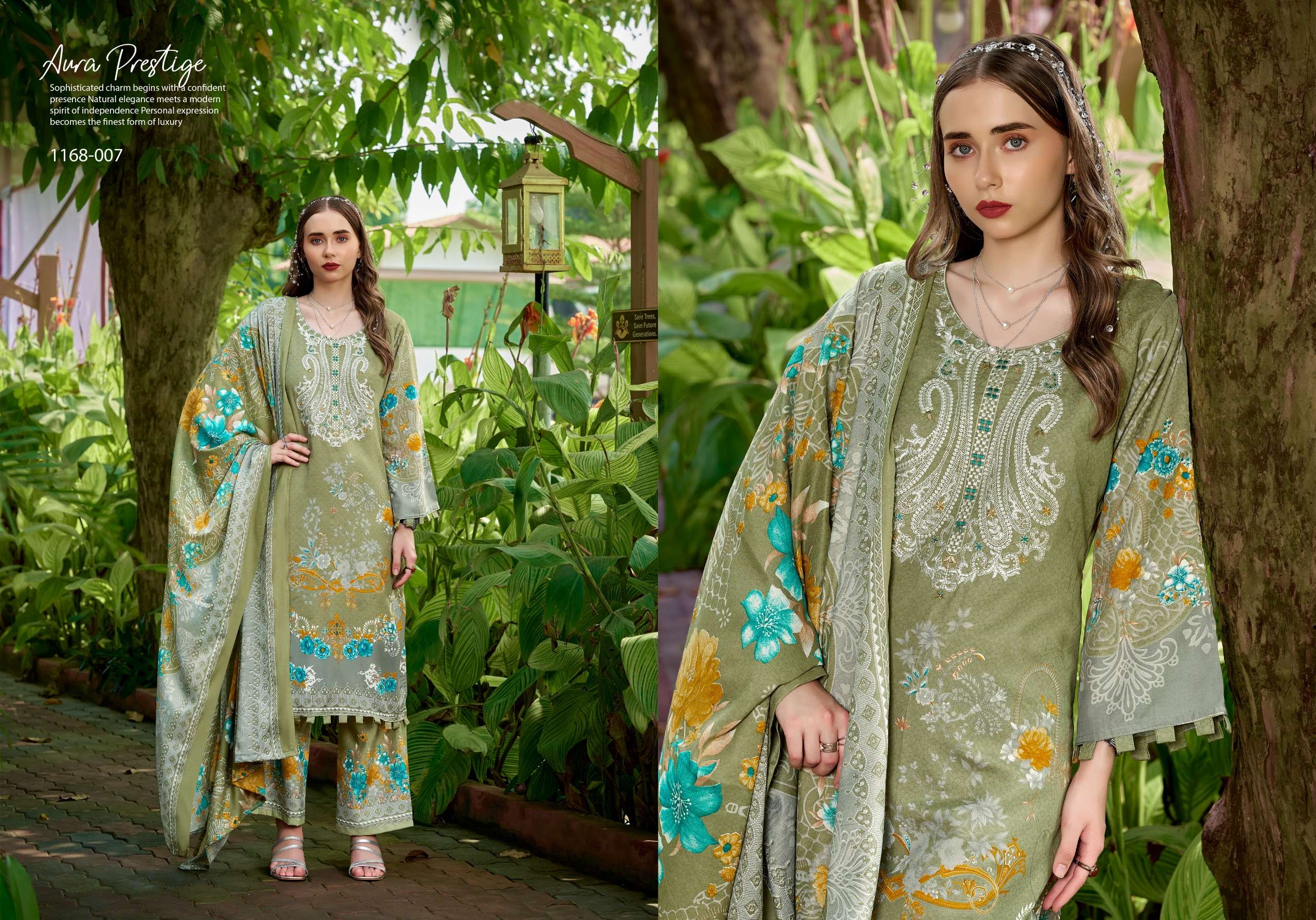 ROMANI MAHIRA VOL 12 COTTON DIGITAL PRINTS WITH FANCY WORK SUITS 
