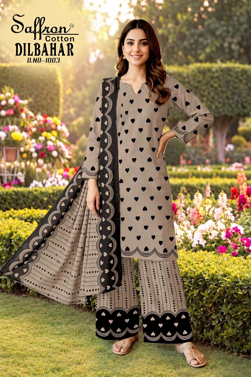 SAFFRON COTTON DILBAHAR COTTON DIGITAL PRINTS SALWAR SUIT