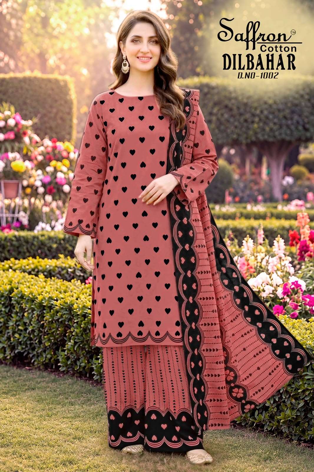 SAFFRON COTTON DILBAHAR COTTON DIGITAL PRINTS SALWAR SUIT