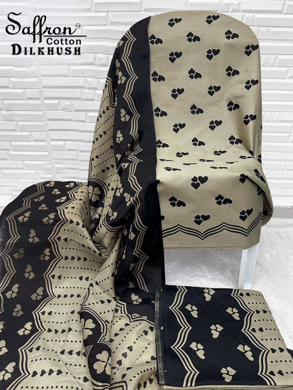 SAFFRON COTTON DILKHUSH COTTON DIGITAL STYLE PRINTS SALWAR SUIT