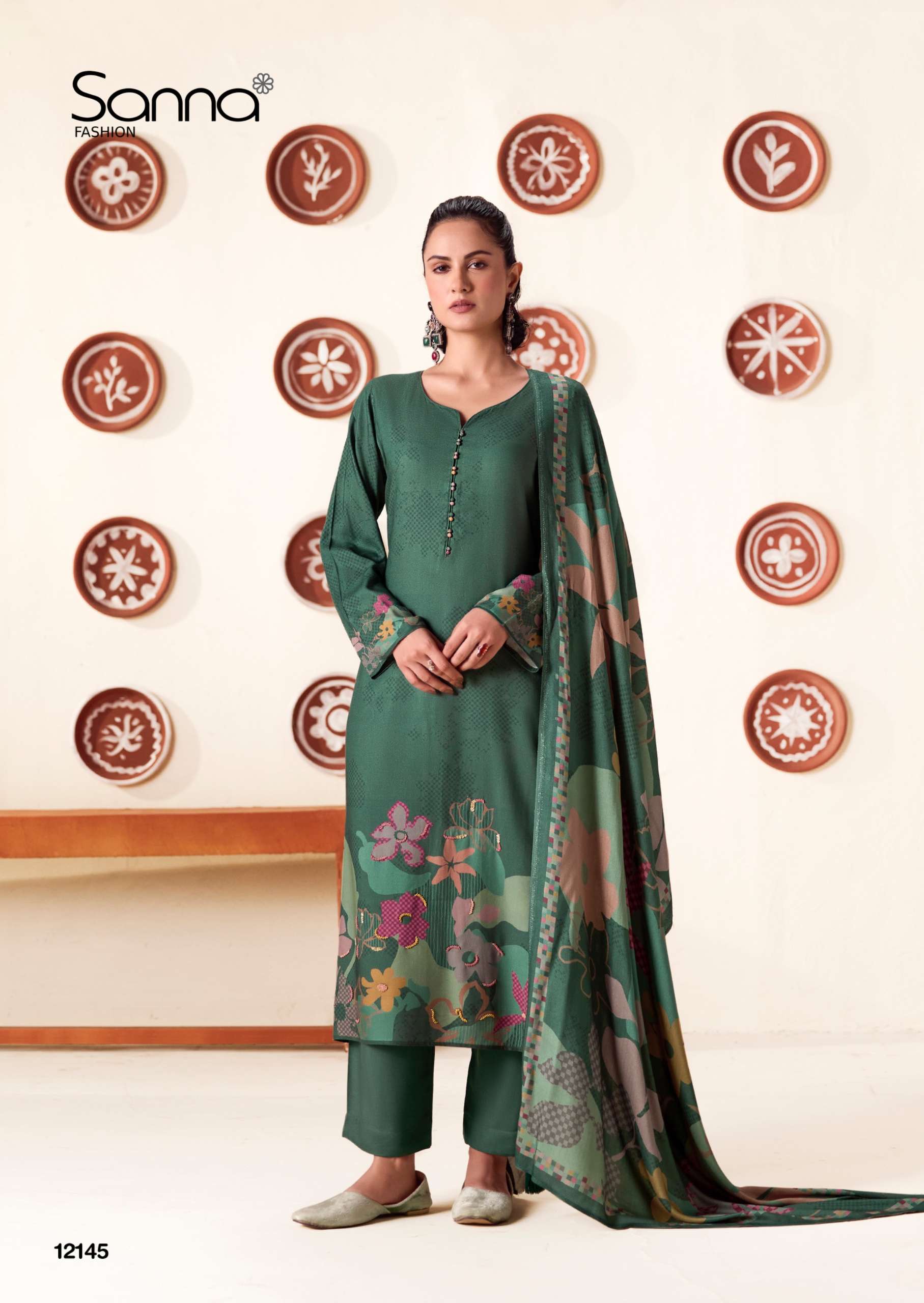 SANNA FASHION QUINCY PASHMINA DIGITAL PRINT WITH FANCY WORK SUIT