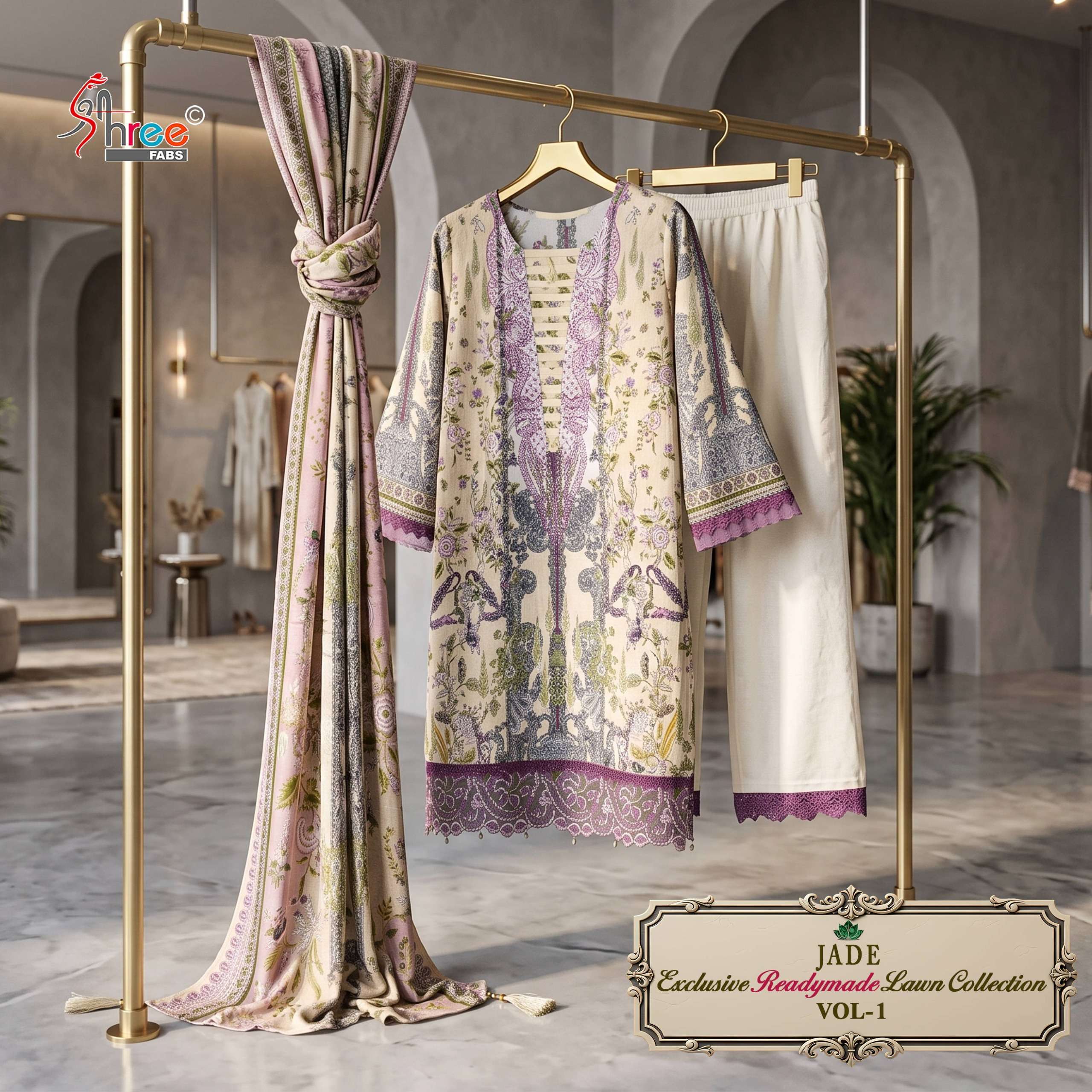SHREE FABS JADE EXCLUSIVE LAWN READY MADE COLLECTION VOL 1 