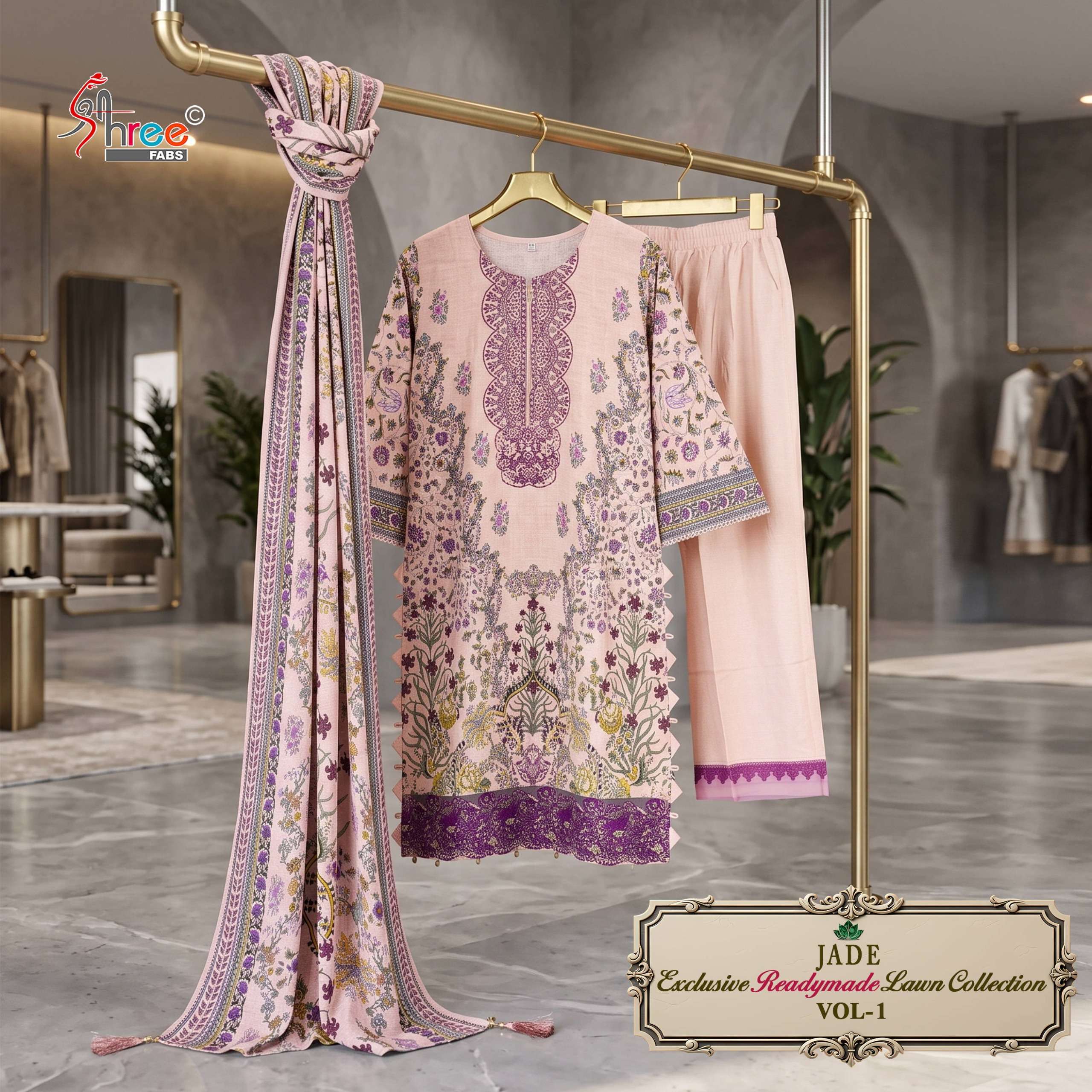 SHREE FABS JADE EXCLUSIVE LAWN READY MADE COLLECTION VOL 1 