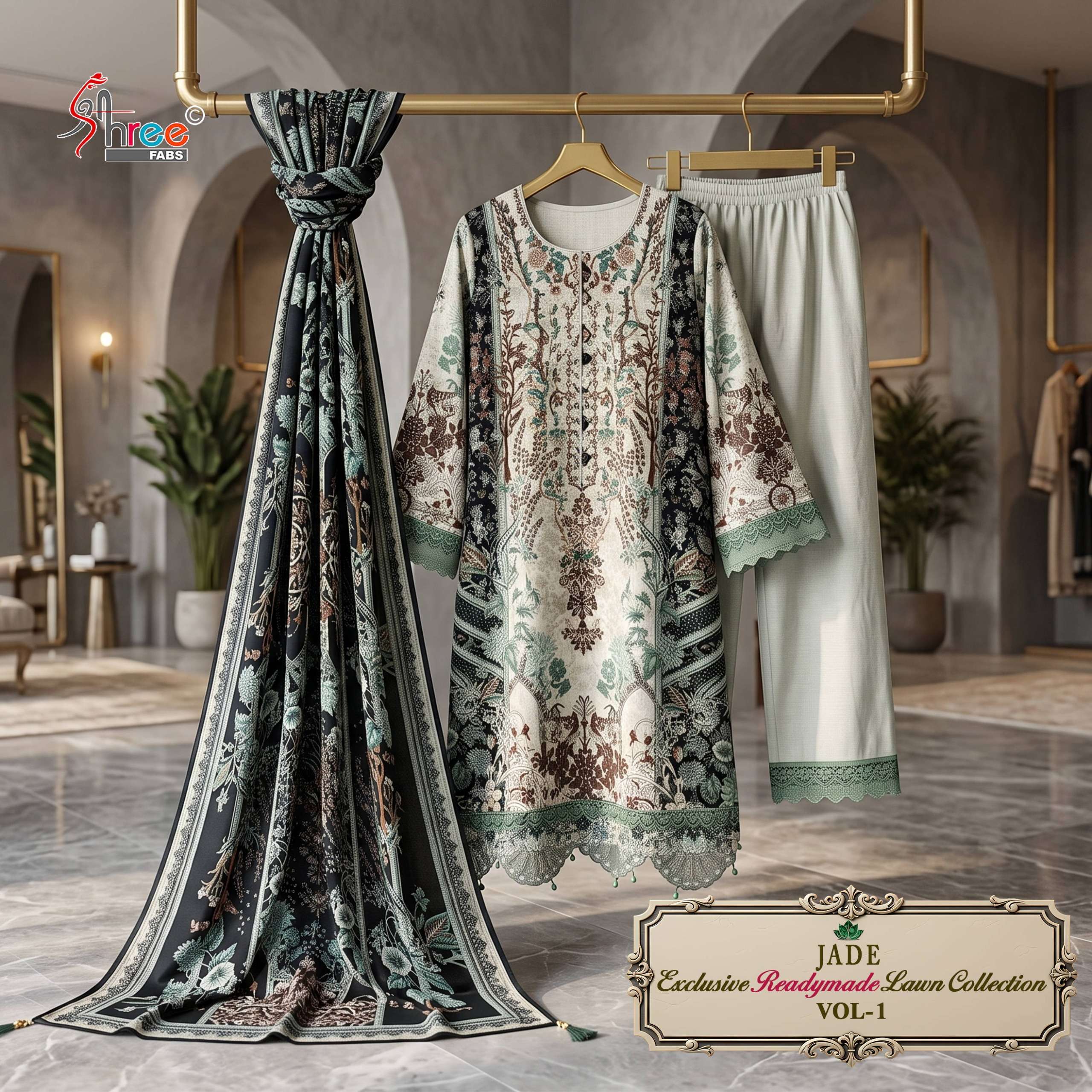 SHREE FABS JADE EXCLUSIVE LAWN READY MADE COLLECTION VOL 1 