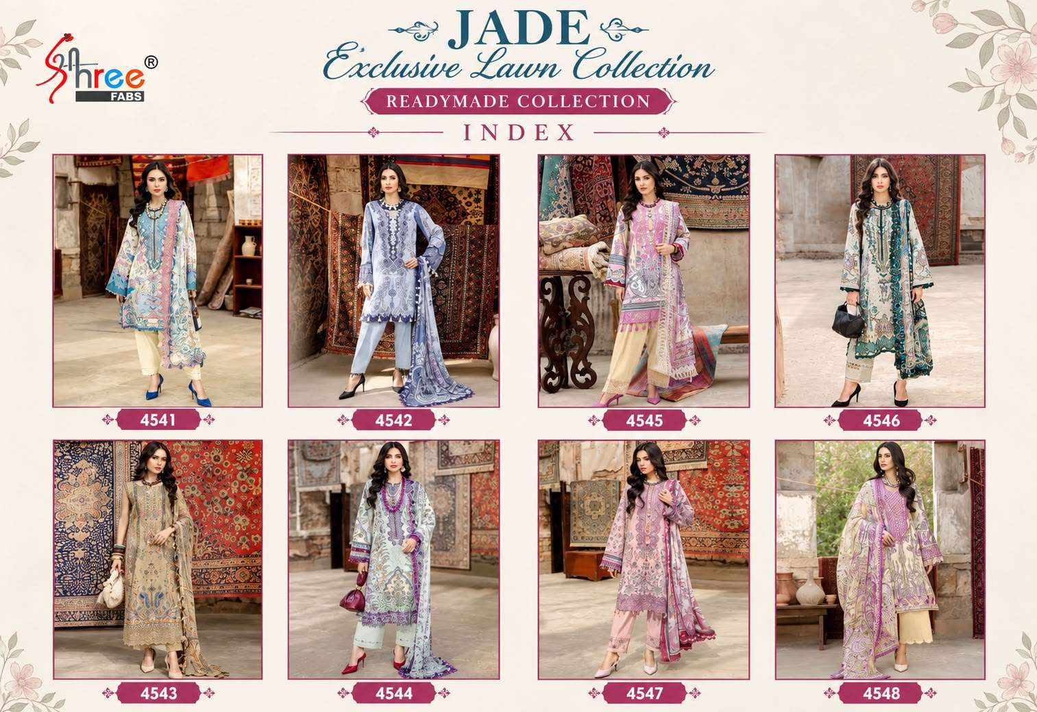 SHREE FABS JADE EXCLUSIVE LAWN READY MADE COLLECTION VOL 1 