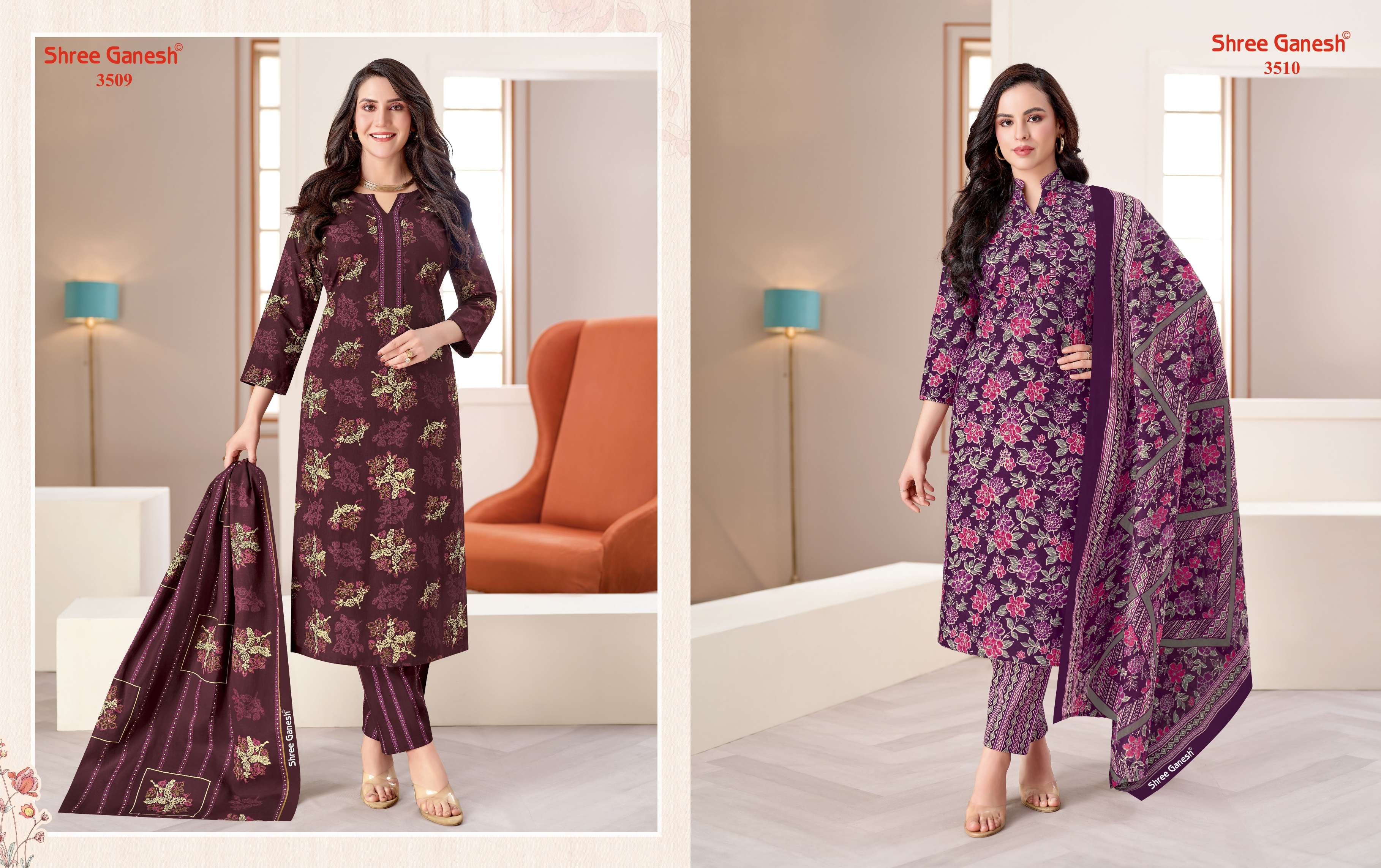 SHREE GANESH SAMAIYRA VOL 25 COTTON PRINTED LADIES SALWAR SUIT 