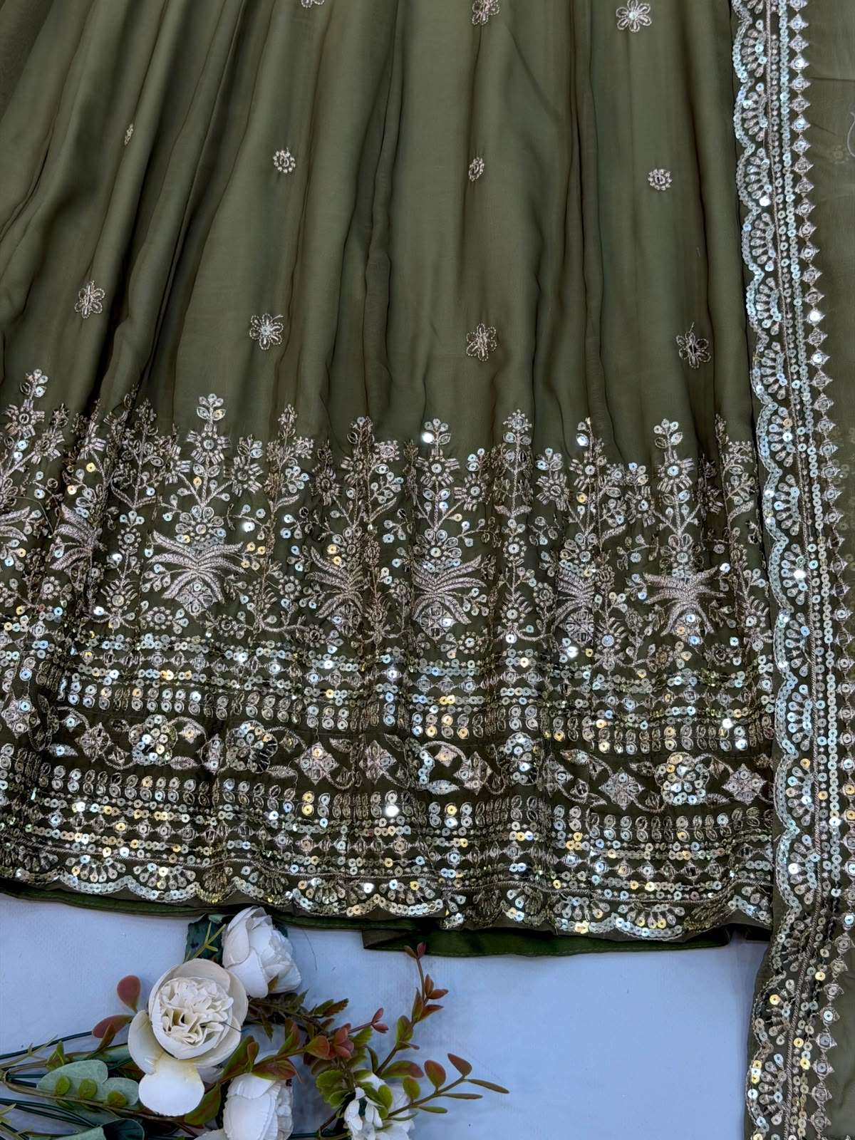 SR 1725 SHADED GEORGETTE FABRIC BEAUTIFUL DESIGNER LOOK PARTY WEAR ANARKALI GOWN STYLE SUIT 