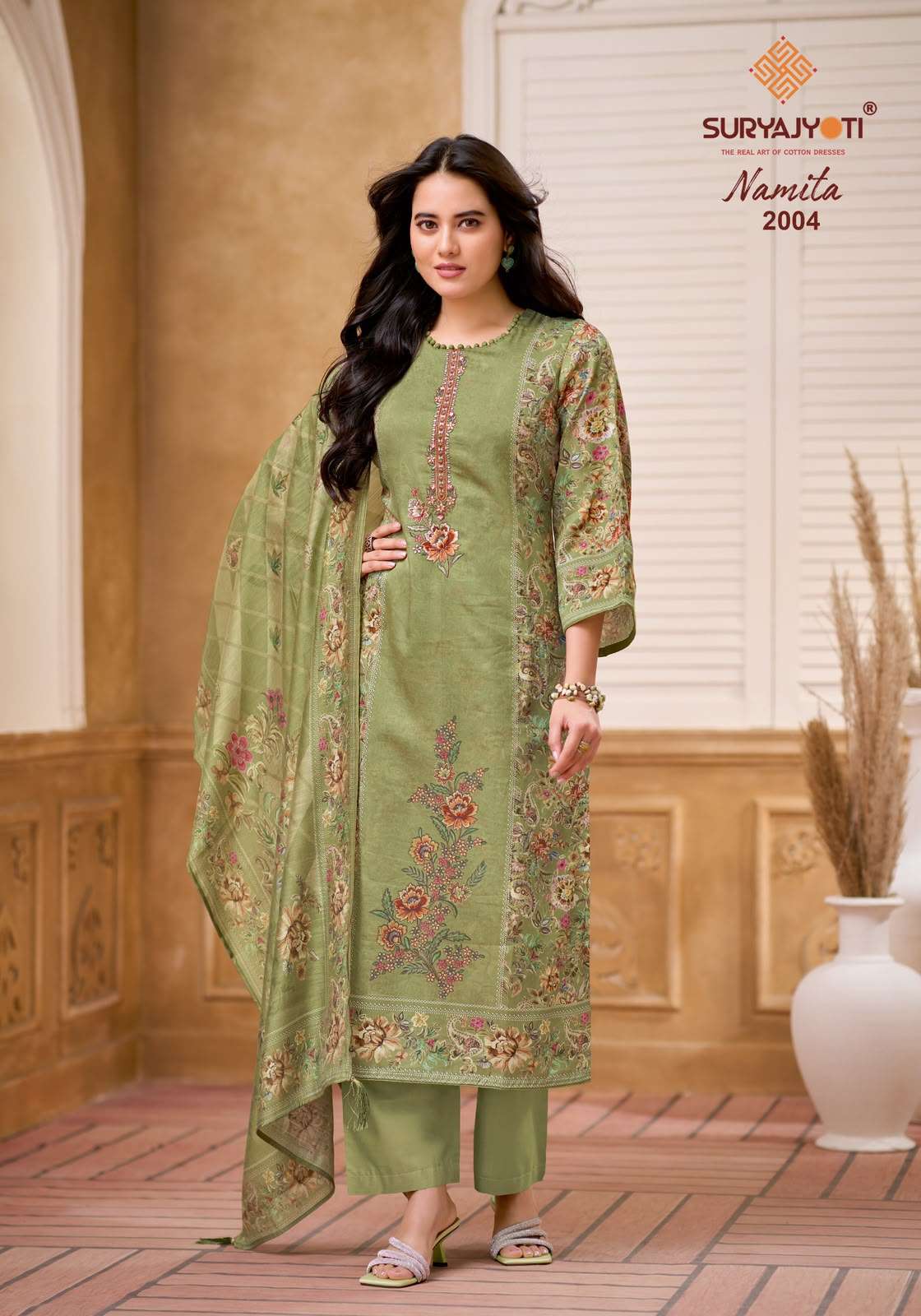 SURYAJYOTI NAMITA VOL 2 JAM SATIN DIGITAL PRINTS WITH EMBROIDERY WORKS SUIT
