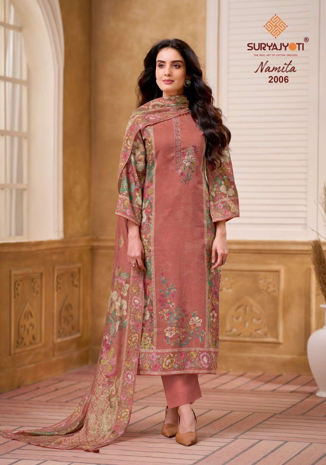SURYAJYOTI NAMITA VOL 2 JAM SATIN DIGITAL PRINTS WITH EMBROIDERY WORKS SUIT