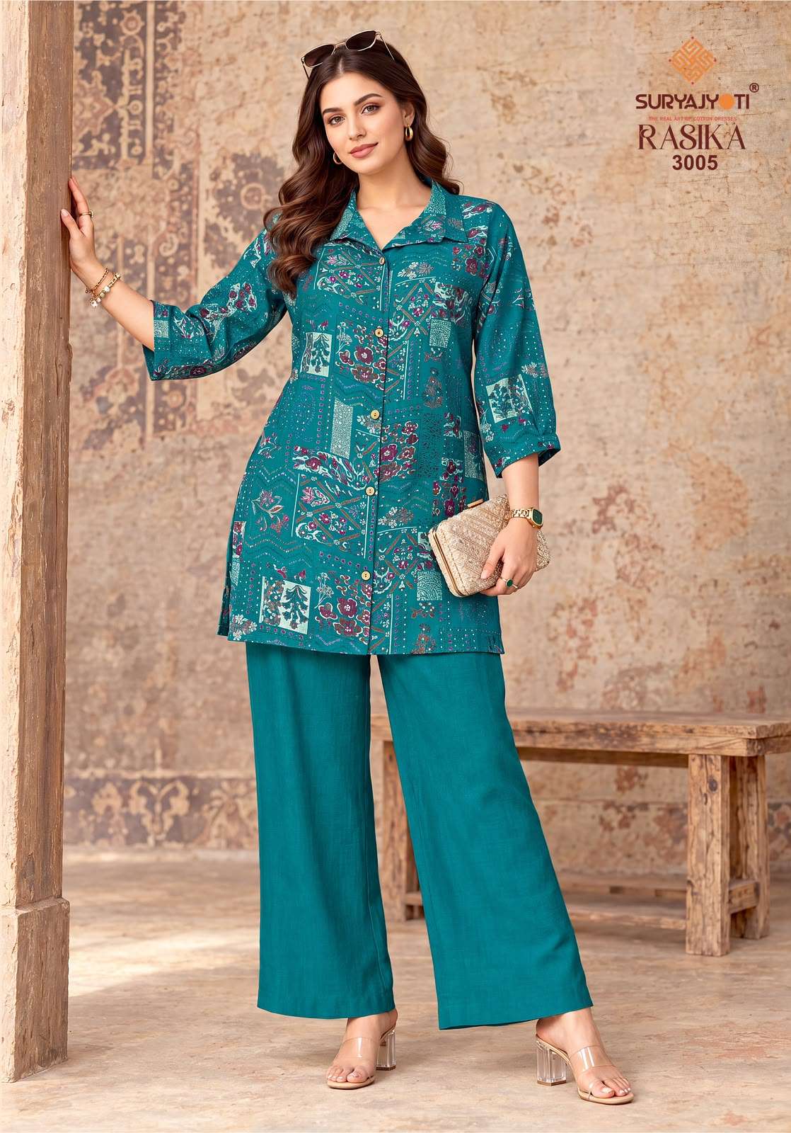 SURYAJYOTI RASIKA VOL 3 FANCY PRINT LADIES TOP WITH BOTTOM PAIR 