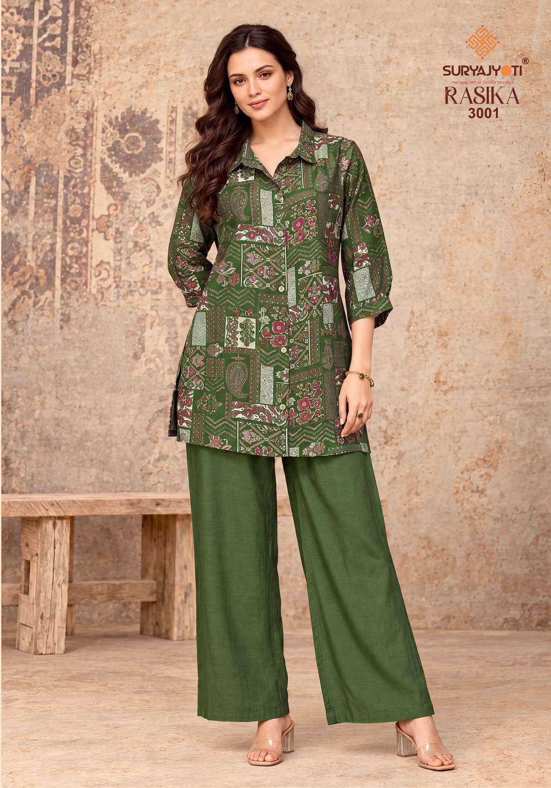 SURYAJYOTI RASIKA VOL 3 FANCY PRINT LADIES TOP WITH BOTTOM PAIR 