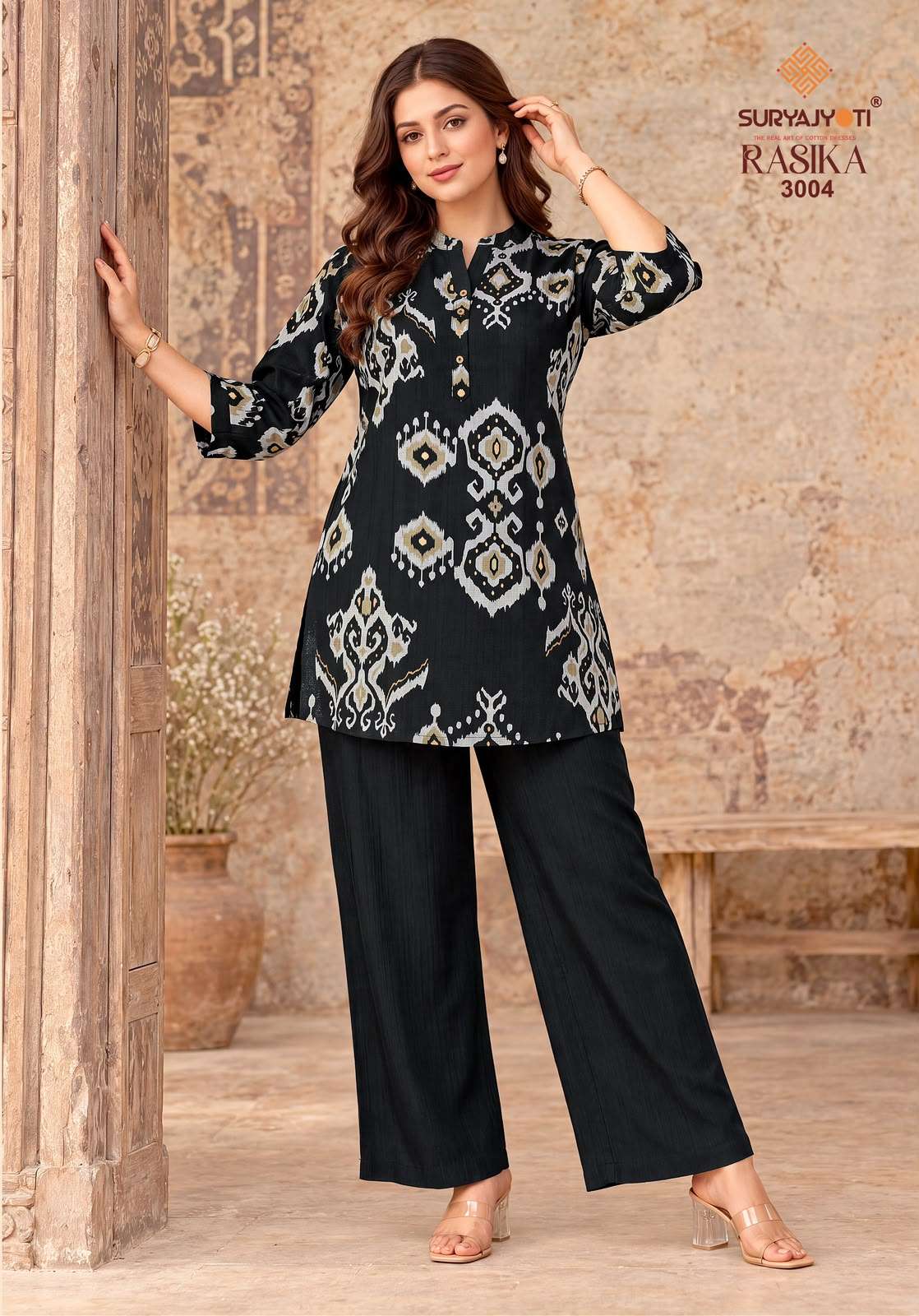 SURYAJYOTI RASIKA VOL 3 FANCY PRINT LADIES TOP WITH BOTTOM PAIR 