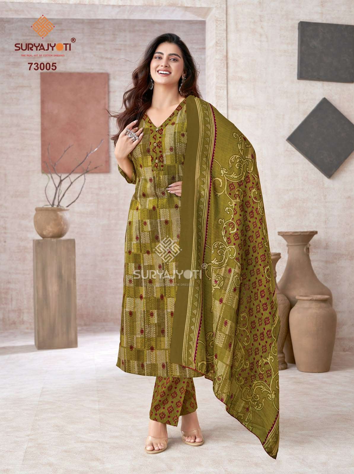 SURYAJYOTI TRENDY COTTON VOL 73 COTTON PRINTED LADIES SALWAR SUIT