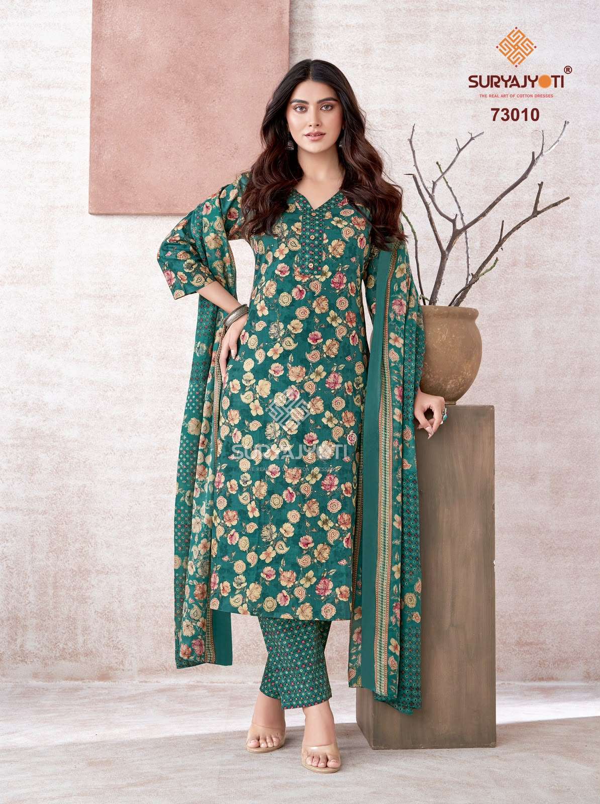 SURYAJYOTI TRENDY COTTON VOL 73 COTTON PRINTED LADIES SALWAR SUIT
