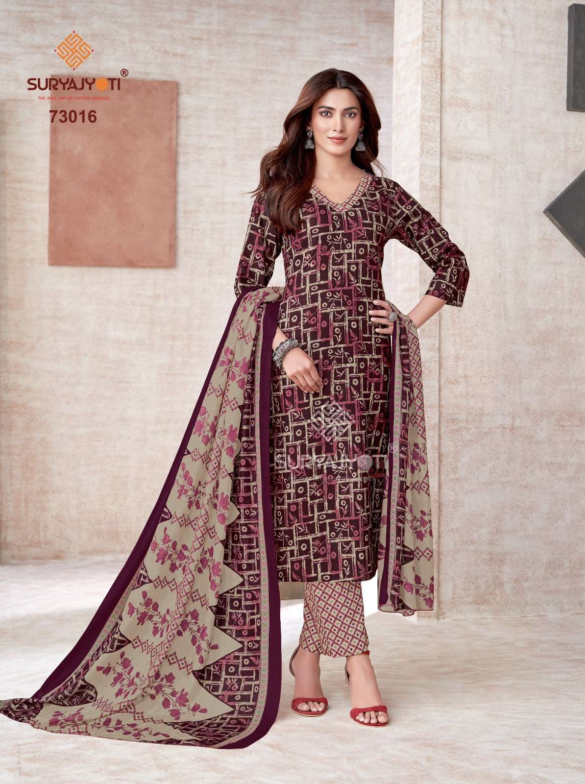 SURYAJYOTI TRENDY COTTON VOL 73 COTTON PRINTED LADIES SALWAR SUIT