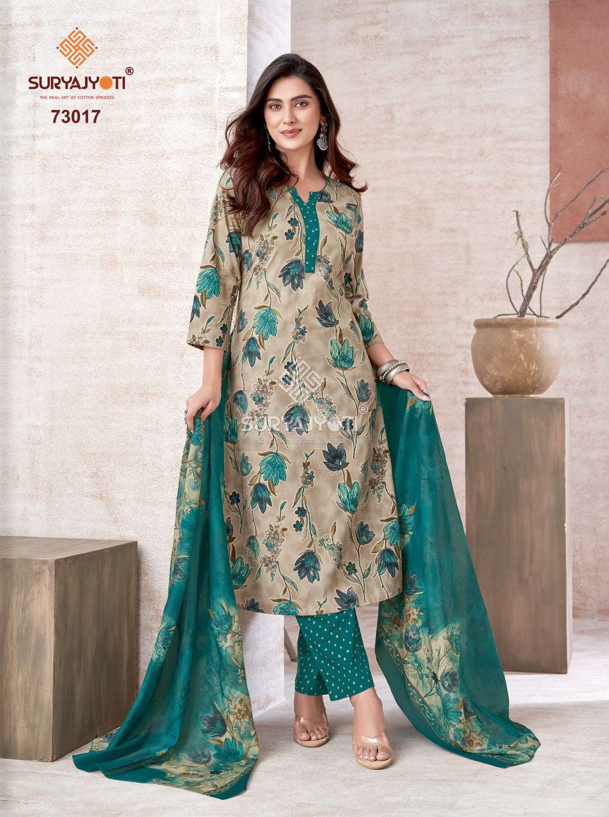 SURYAJYOTI TRENDY COTTON VOL 73 COTTON PRINTED LADIES SALWAR SUIT