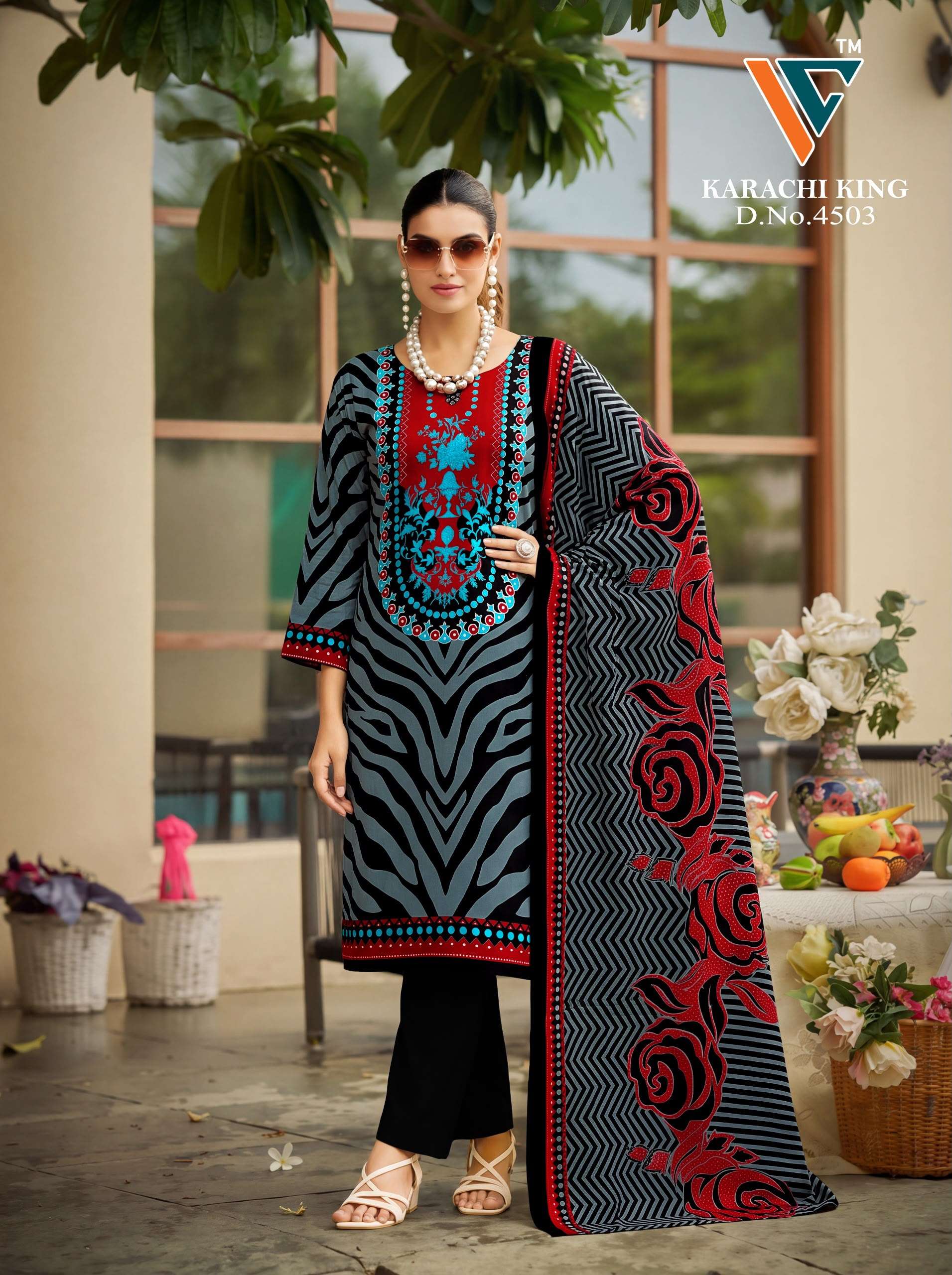 VANDANA CREATION KARACHI KING VOL 45 COTTON DIGITAL PRINT SALWAR SUIT