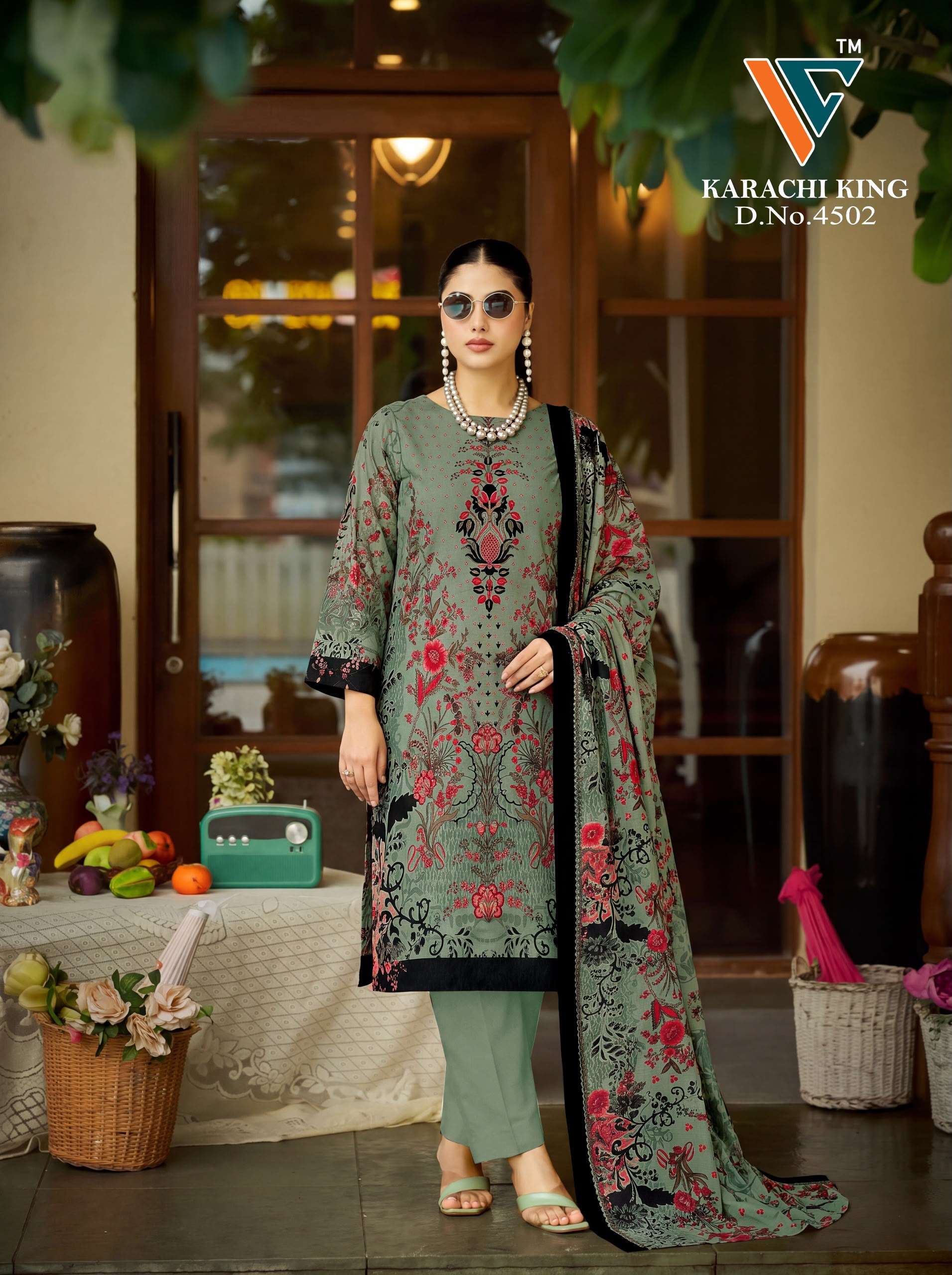 VANDANA CREATION KARACHI KING VOL 45 COTTON DIGITAL PRINT SALWAR SUIT