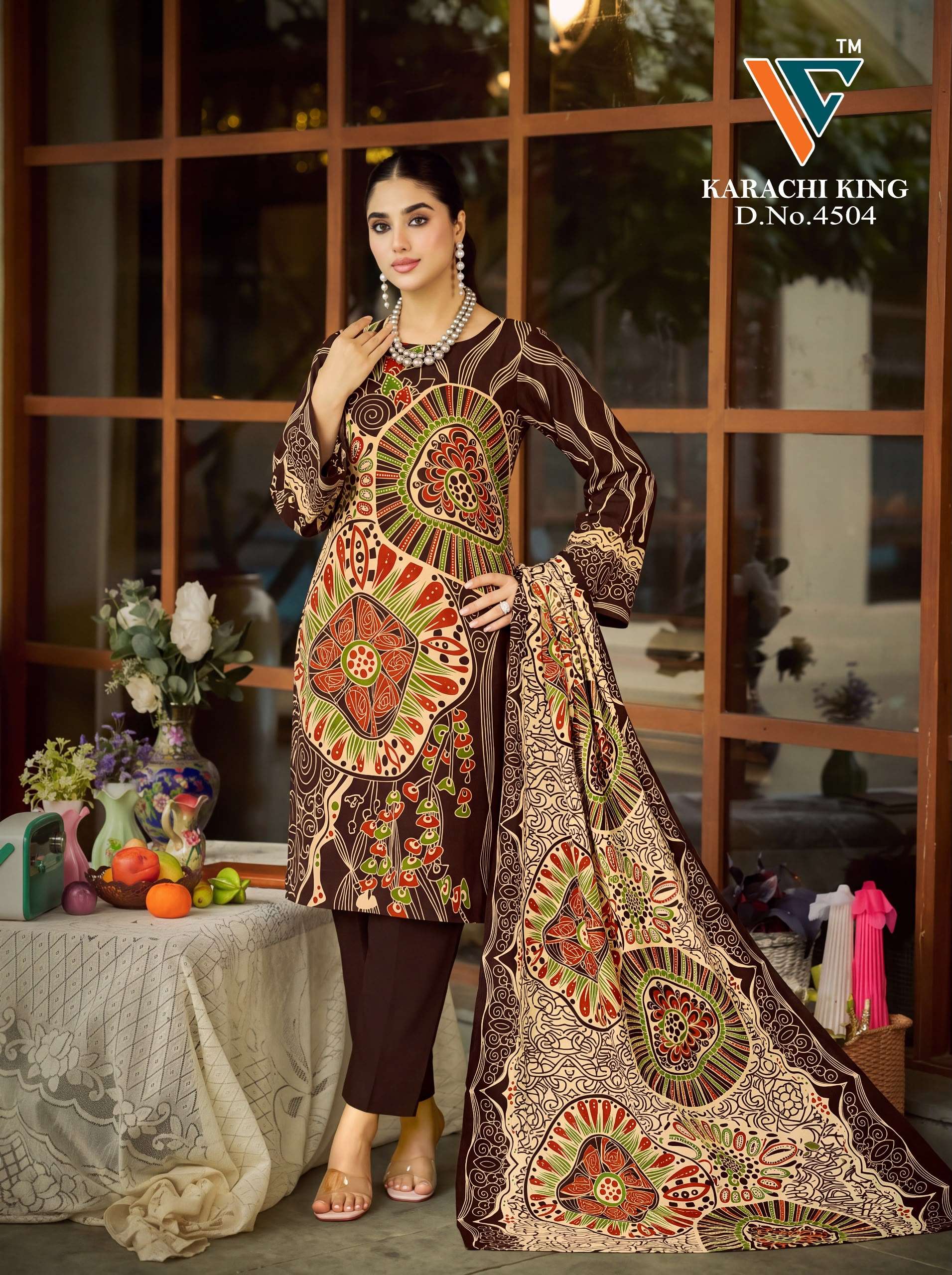 VANDANA CREATION KARACHI KING VOL 45 COTTON DIGITAL PRINT SALWAR SUIT