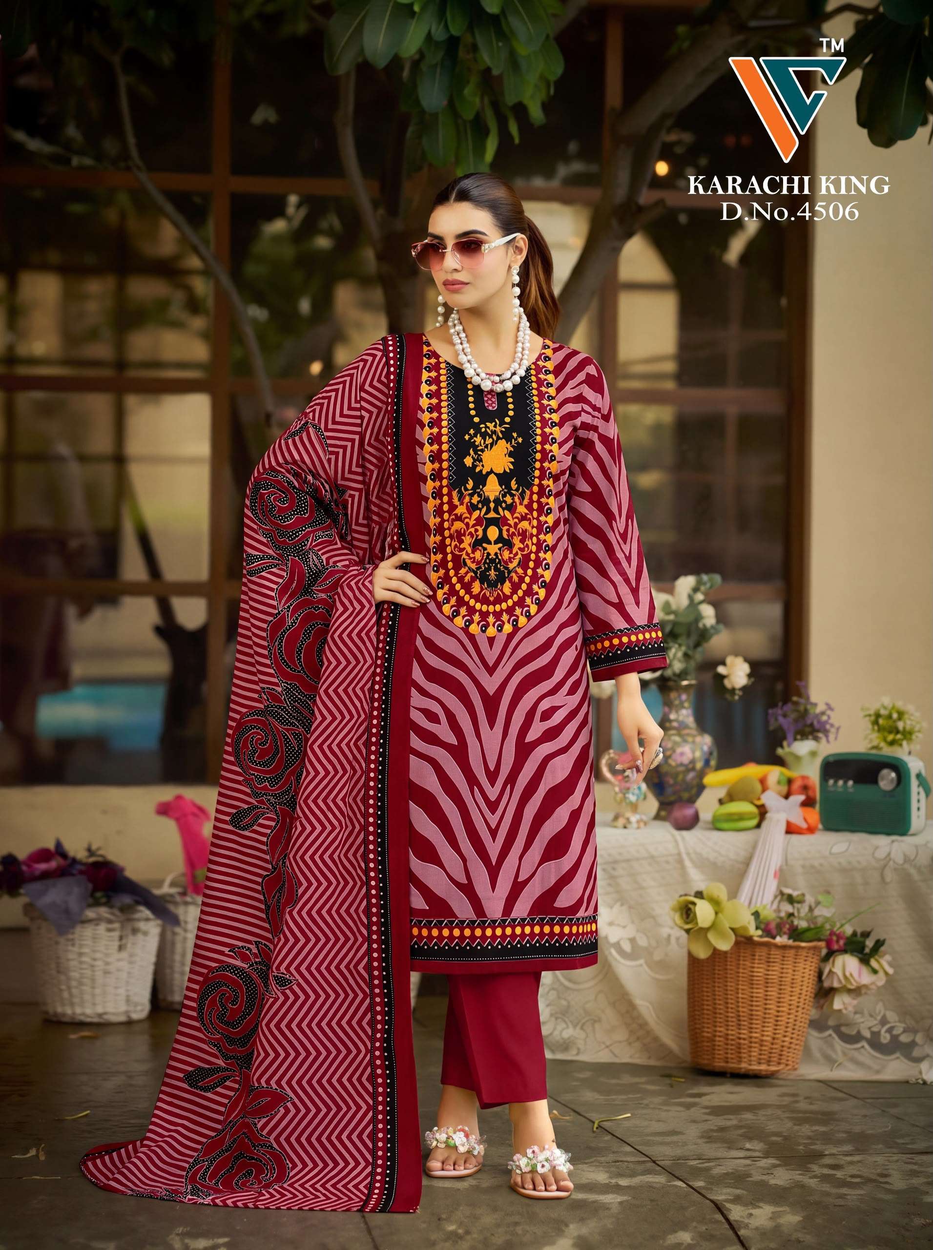VANDANA CREATION KARACHI KING VOL 45 COTTON DIGITAL PRINT SALWAR SUIT