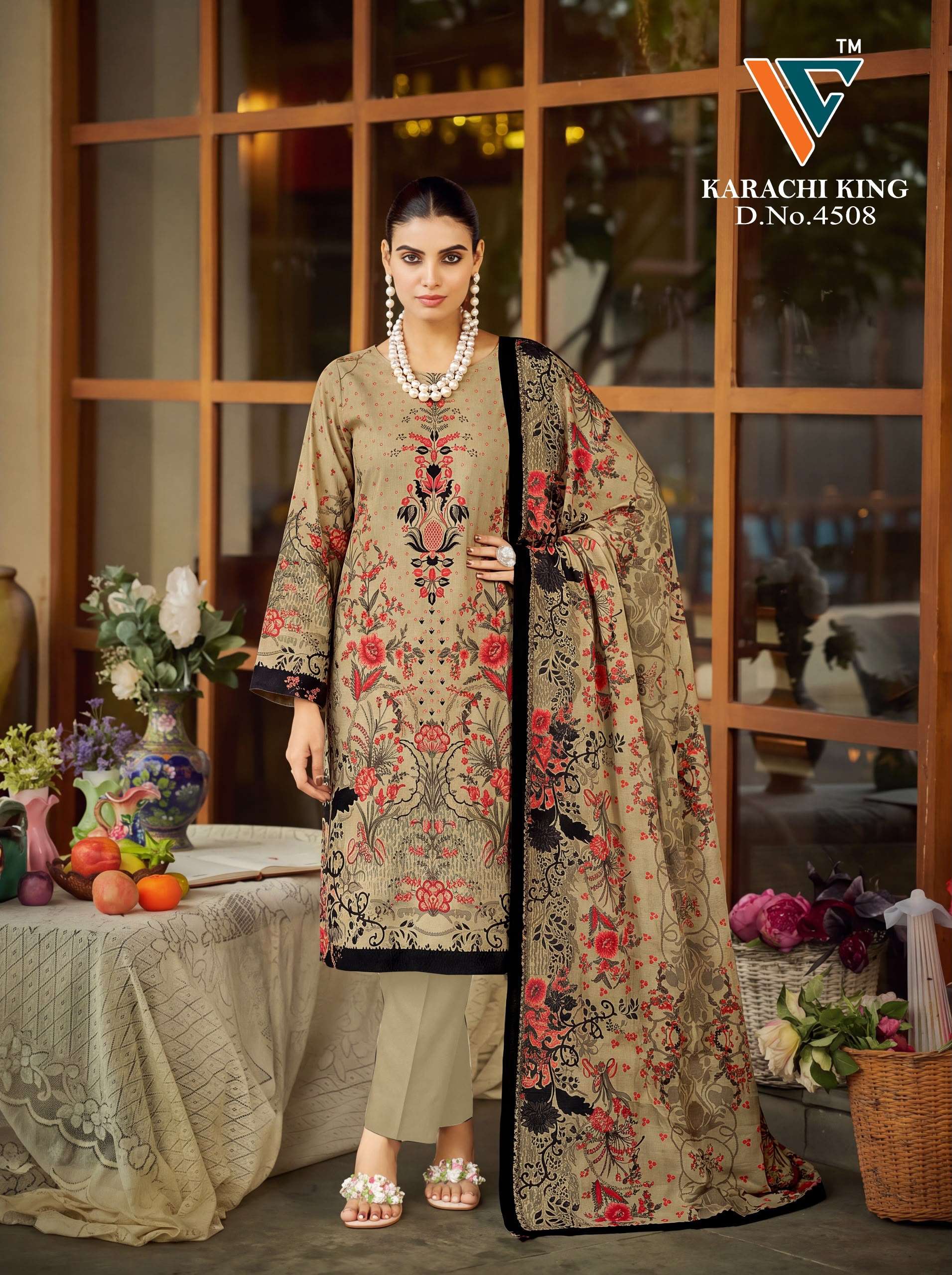 VANDANA CREATION KARACHI KING VOL 45 COTTON DIGITAL PRINT SALWAR SUIT