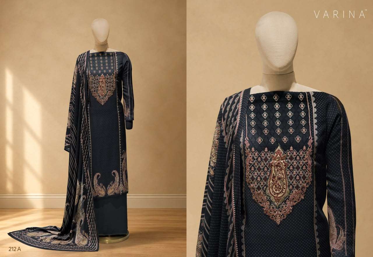 VARINA FAB BRIELLE PASHMINA DIGITAL PRINT WITH PATCH EMBROIDERY WORK SUIT