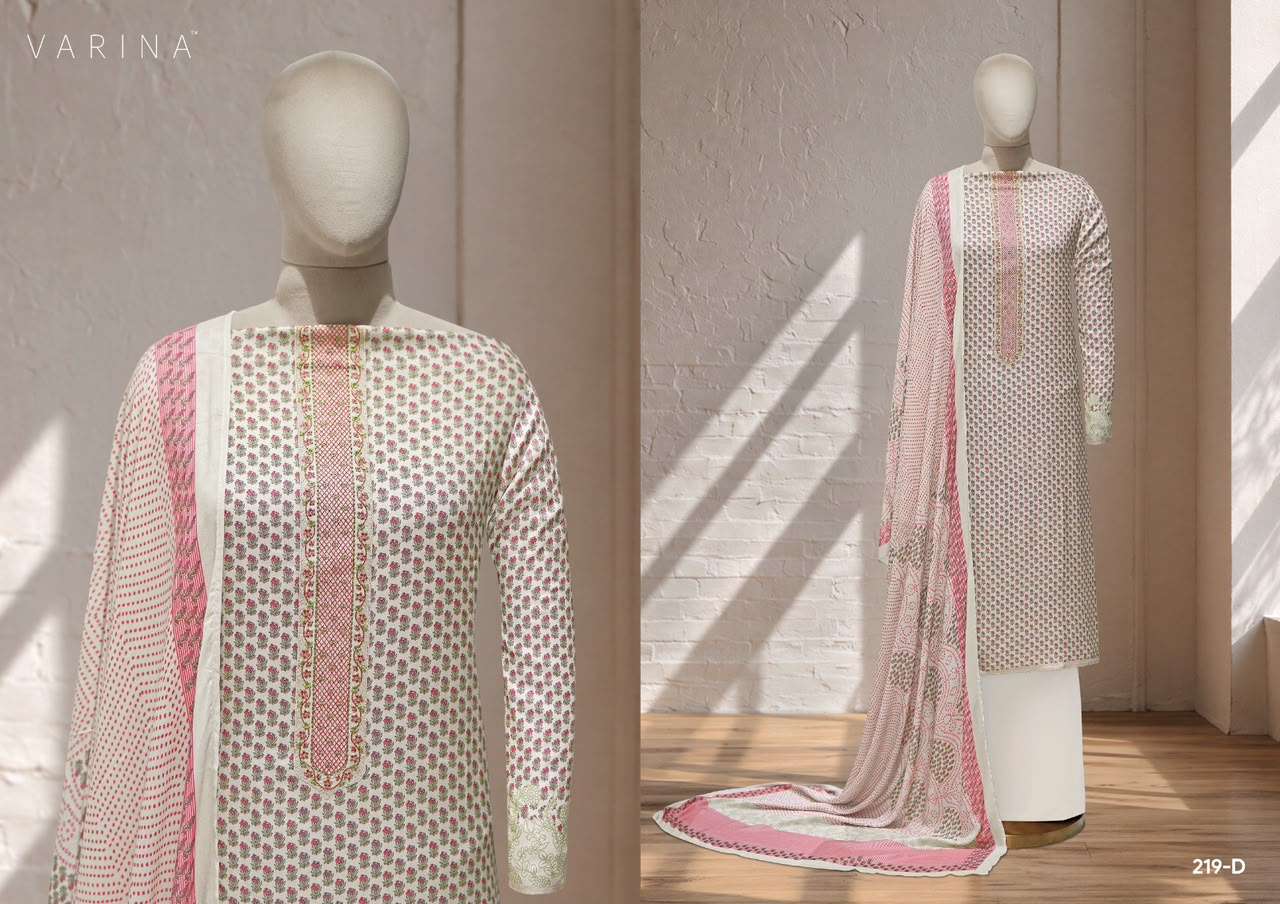 VARINA FAB SHEZAN D NO 219 PASHMINA DIGITAL PRINT WITH EMBROIDERY WORK SUIT