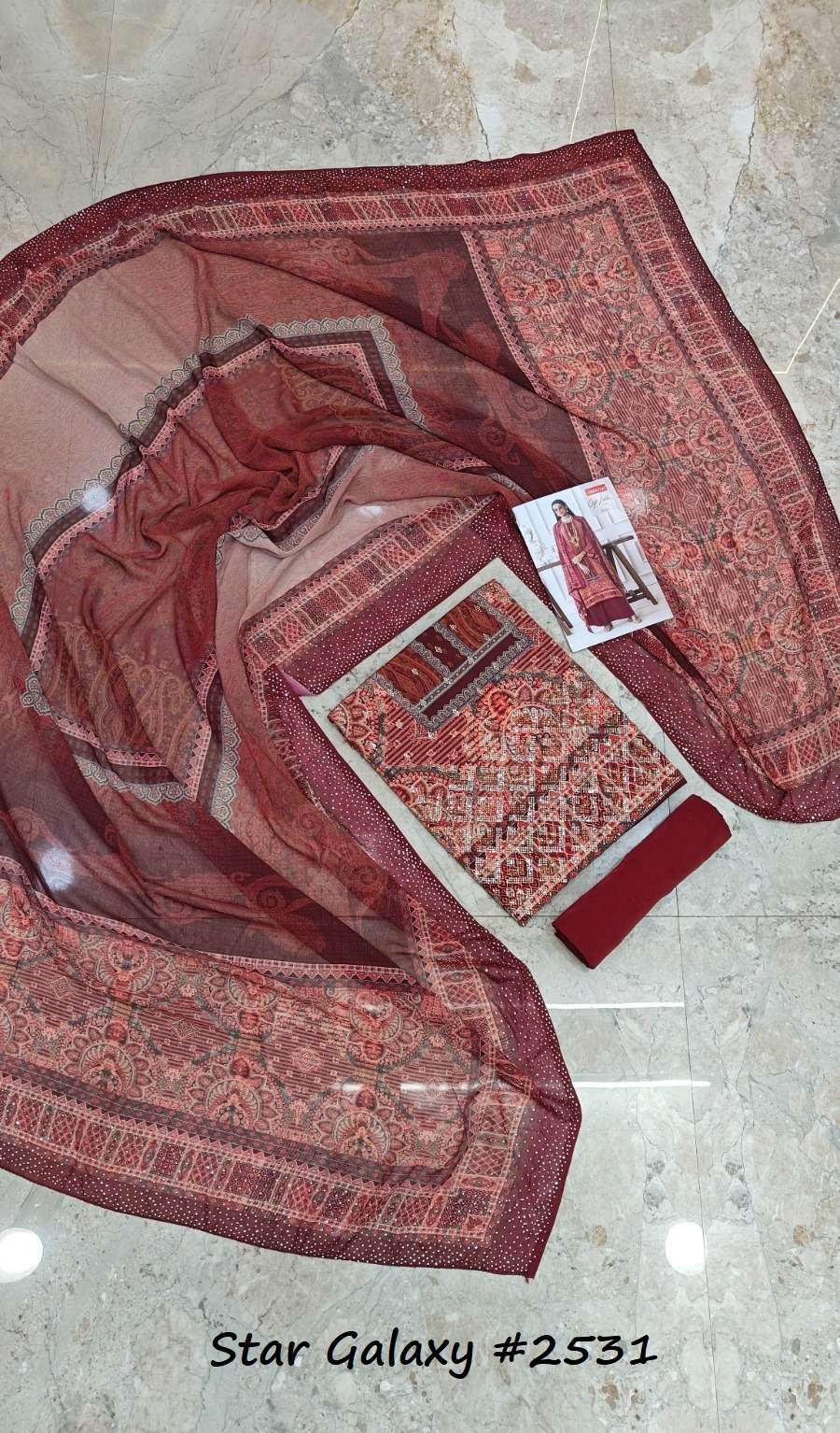 VISHWAM FABRICS STAR GALAXY VOL 2 DIGITAL PRINT WITH DESIGNER WORK SUIT