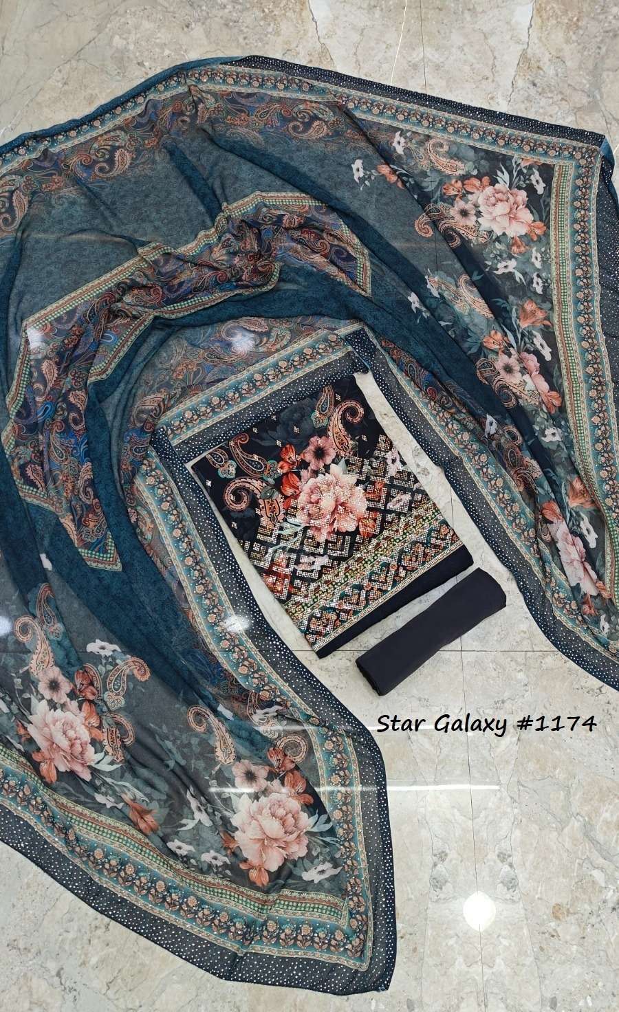 VISHWAM FABRICS STAR GALAXY VOL 2 DIGITAL PRINT WITH DESIGNER WORK SUIT