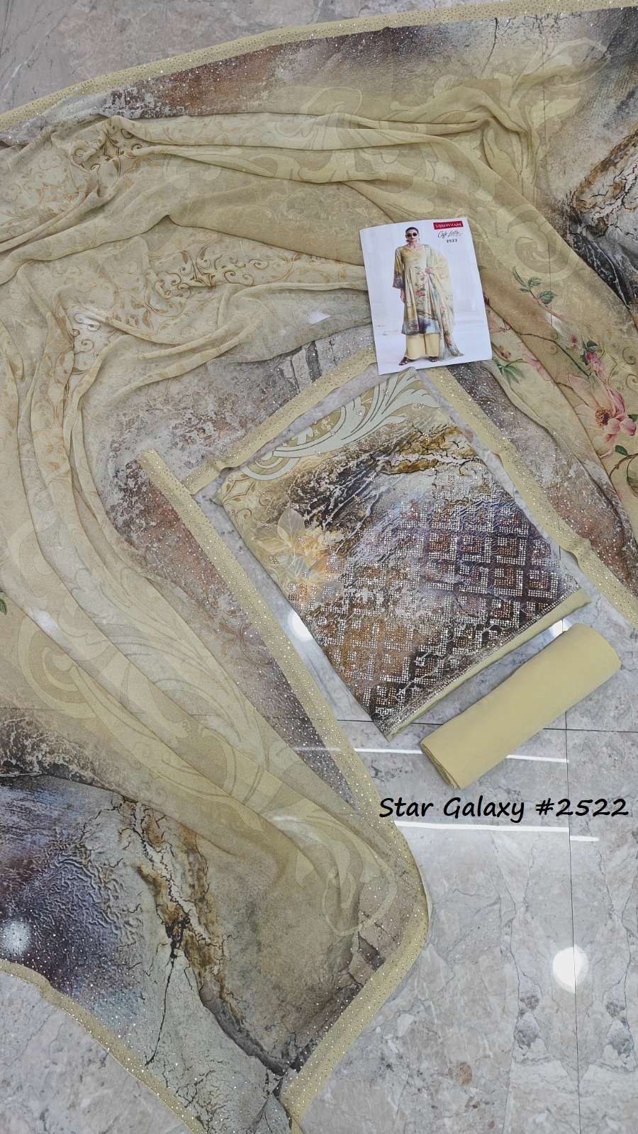 VISHWAM FABRICS STAR GALAXY VOL 2 DIGITAL PRINT WITH DESIGNER WORK SUIT
