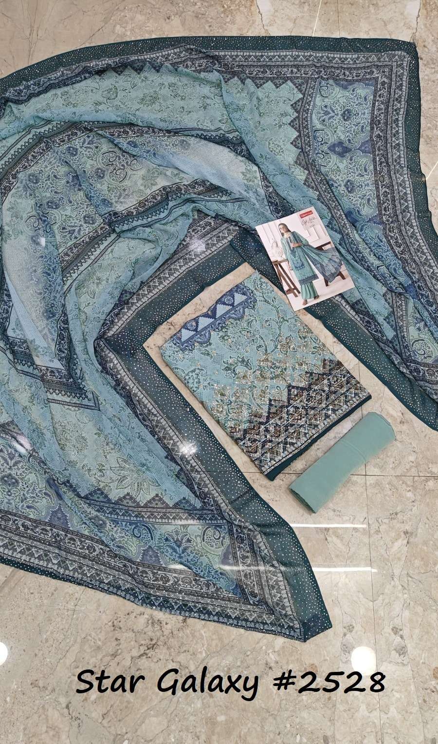 VISHWAM FABRICS STAR GALAXY VOL 2 DIGITAL PRINT WITH DESIGNER WORK SUIT