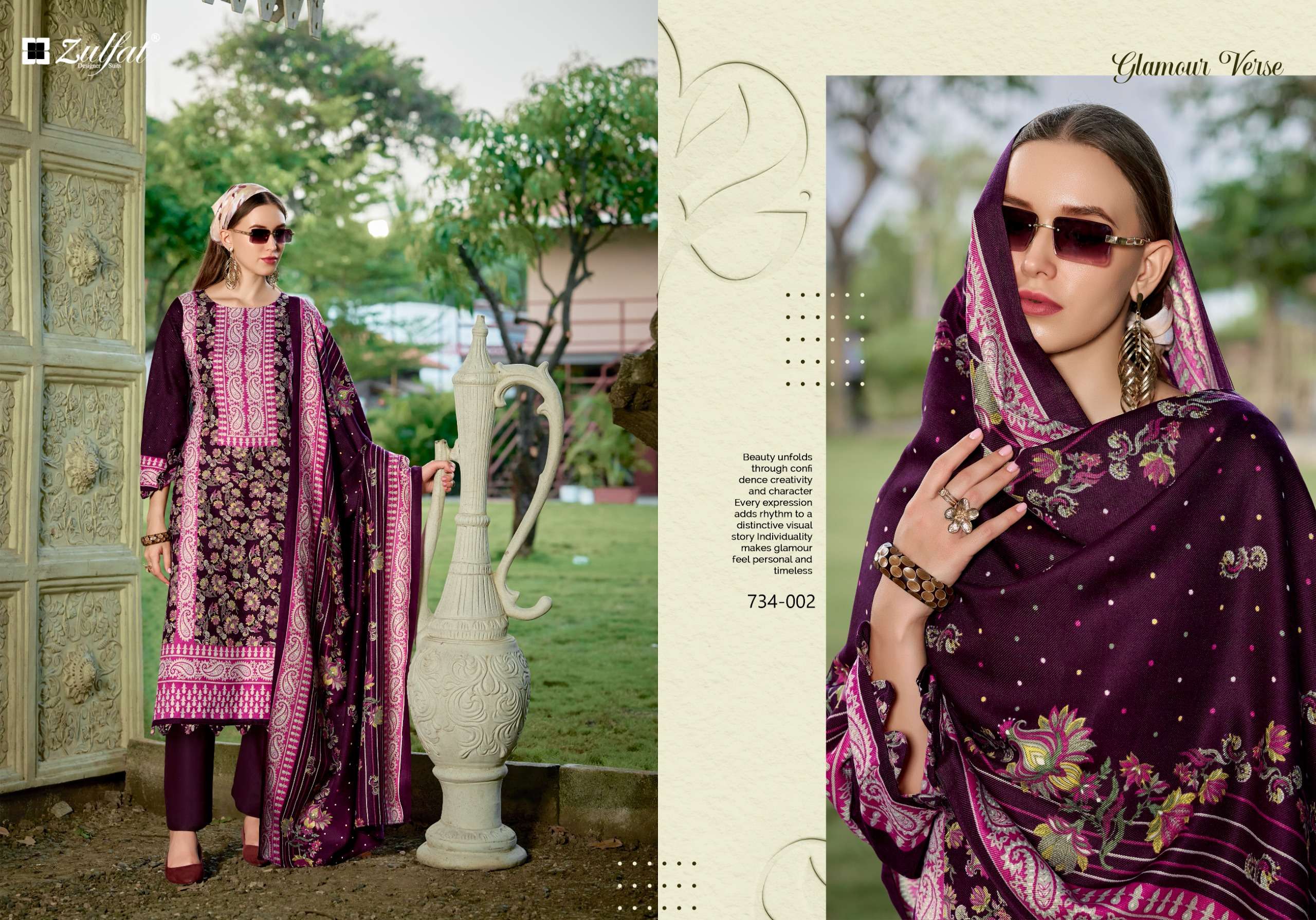 ZULFAT DESIGNER SUITS SHAHINOOR WOOLLEN PASHMINA DIGITAL PRINT SALWAR SUIT 
